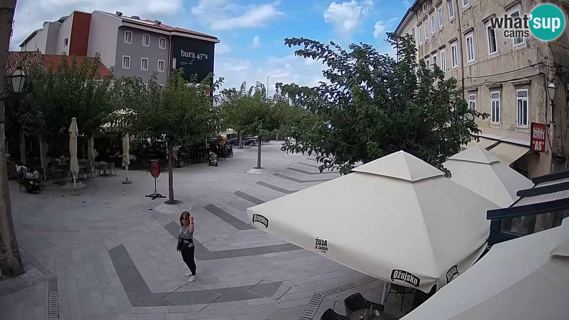 Centre de la ville de Senj – Place Pavlin – Live Cam Dalmatie