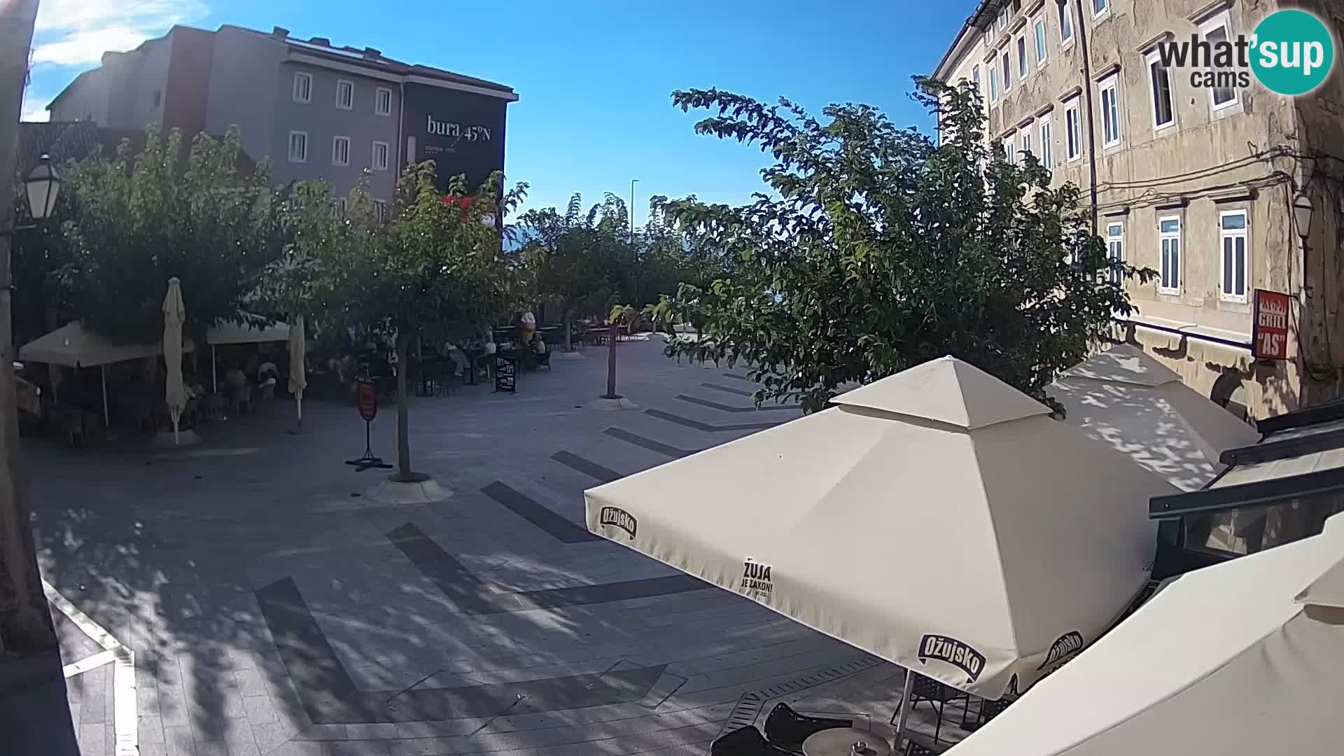 Center of Senj city – Pavlin square – Live Cam Dalmatia