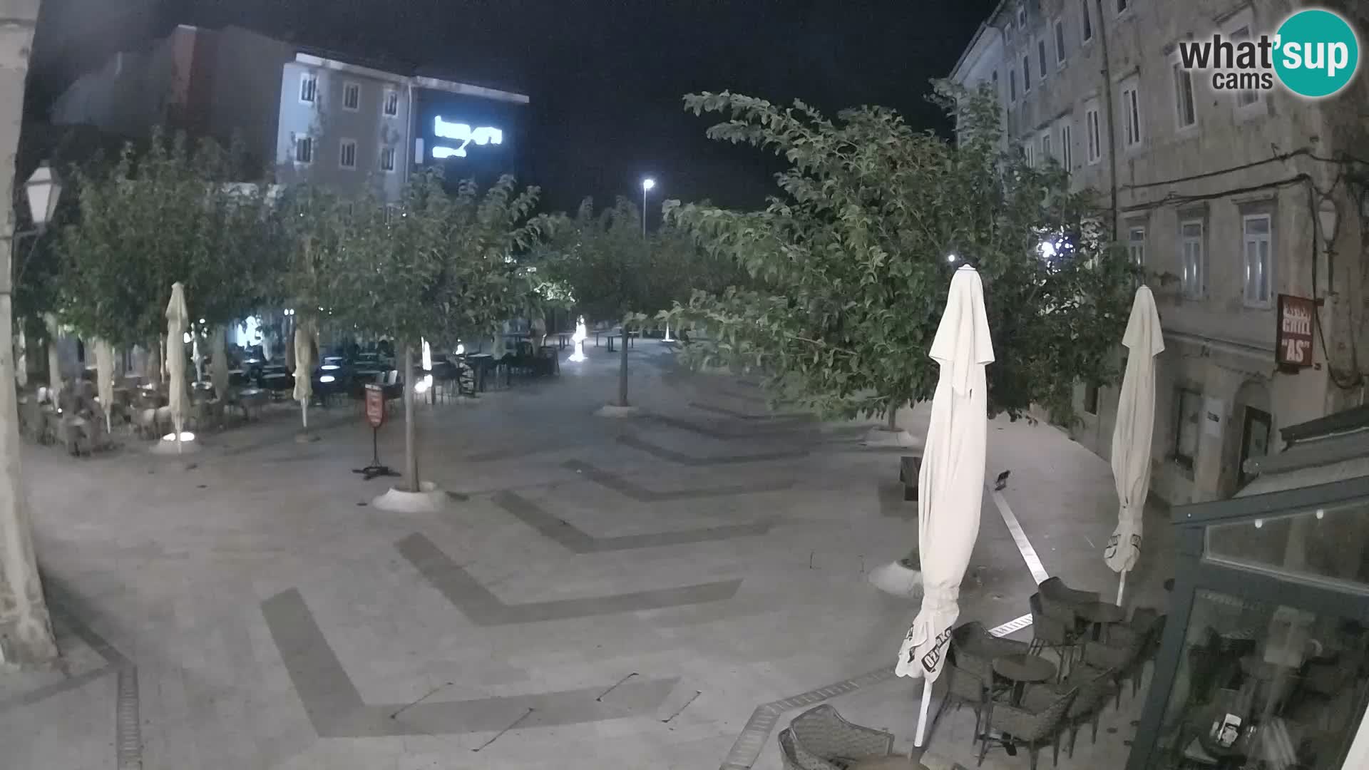 Center of Senj city – Pavlin square – Live Cam Dalmatia