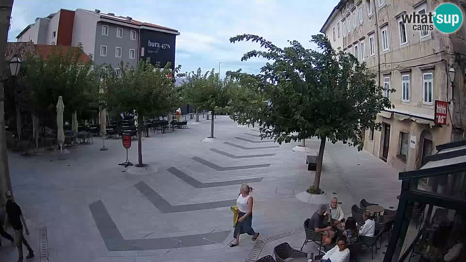 Center of Senj city – Pavlin square – Live Cam Dalmatia