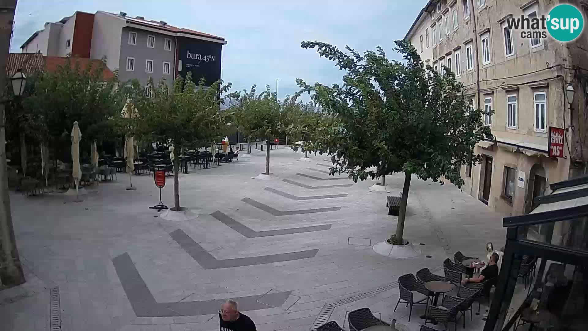 Center of Senj city – Pavlin square – Live Cam Dalmatia