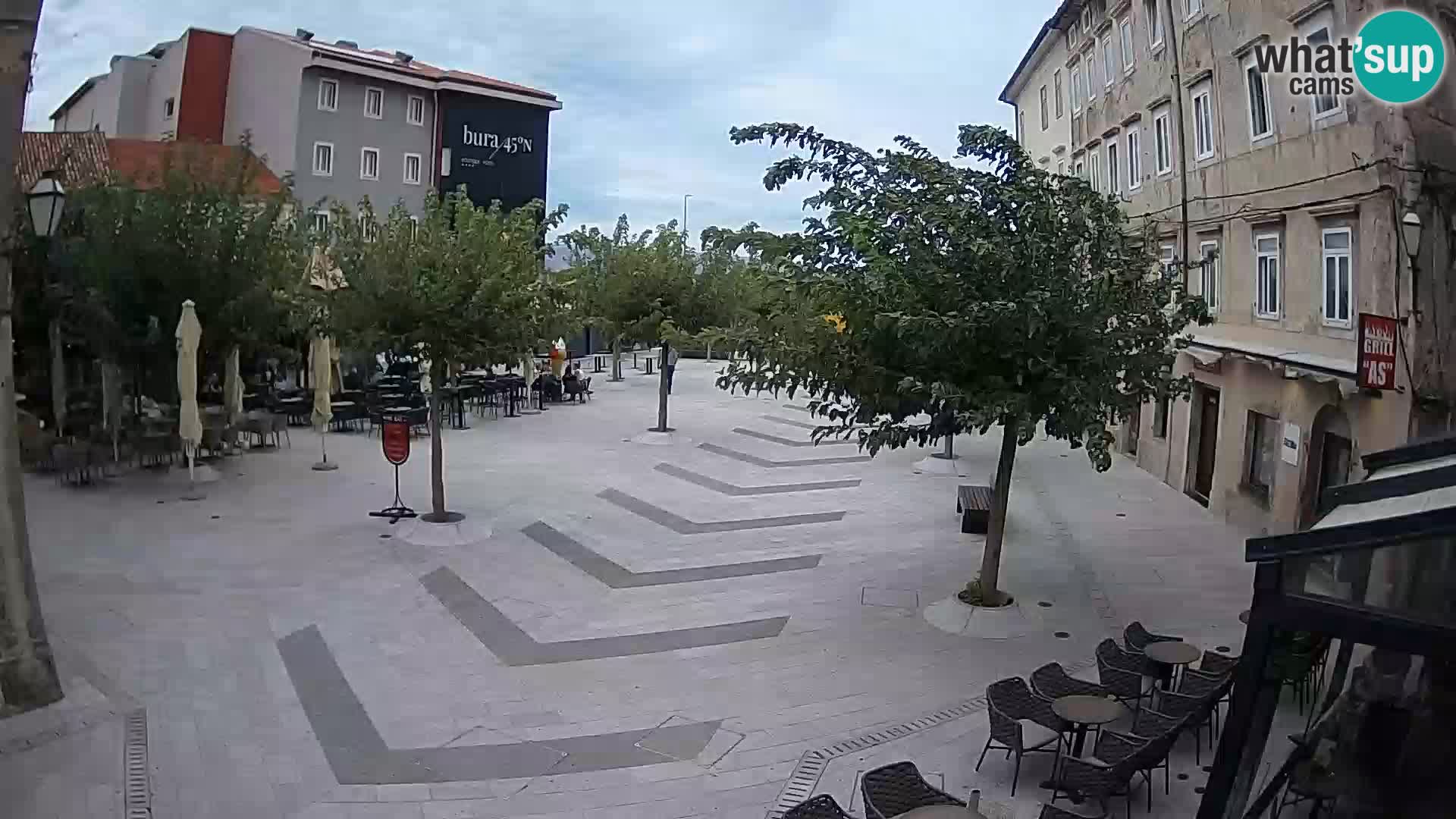 Center of Senj city – Pavlin square – Live Cam Dalmatia