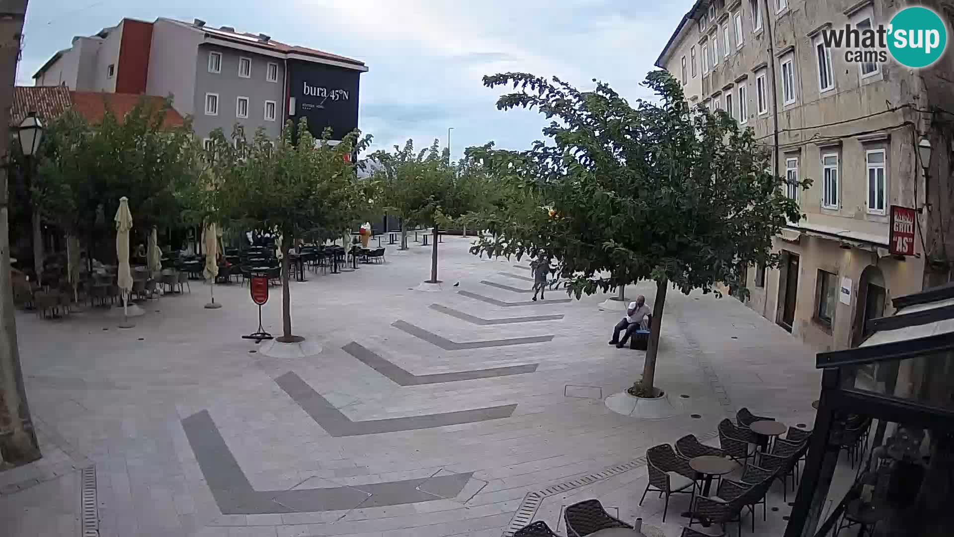 Center of Senj city – Pavlin square – Live Cam Dalmatia