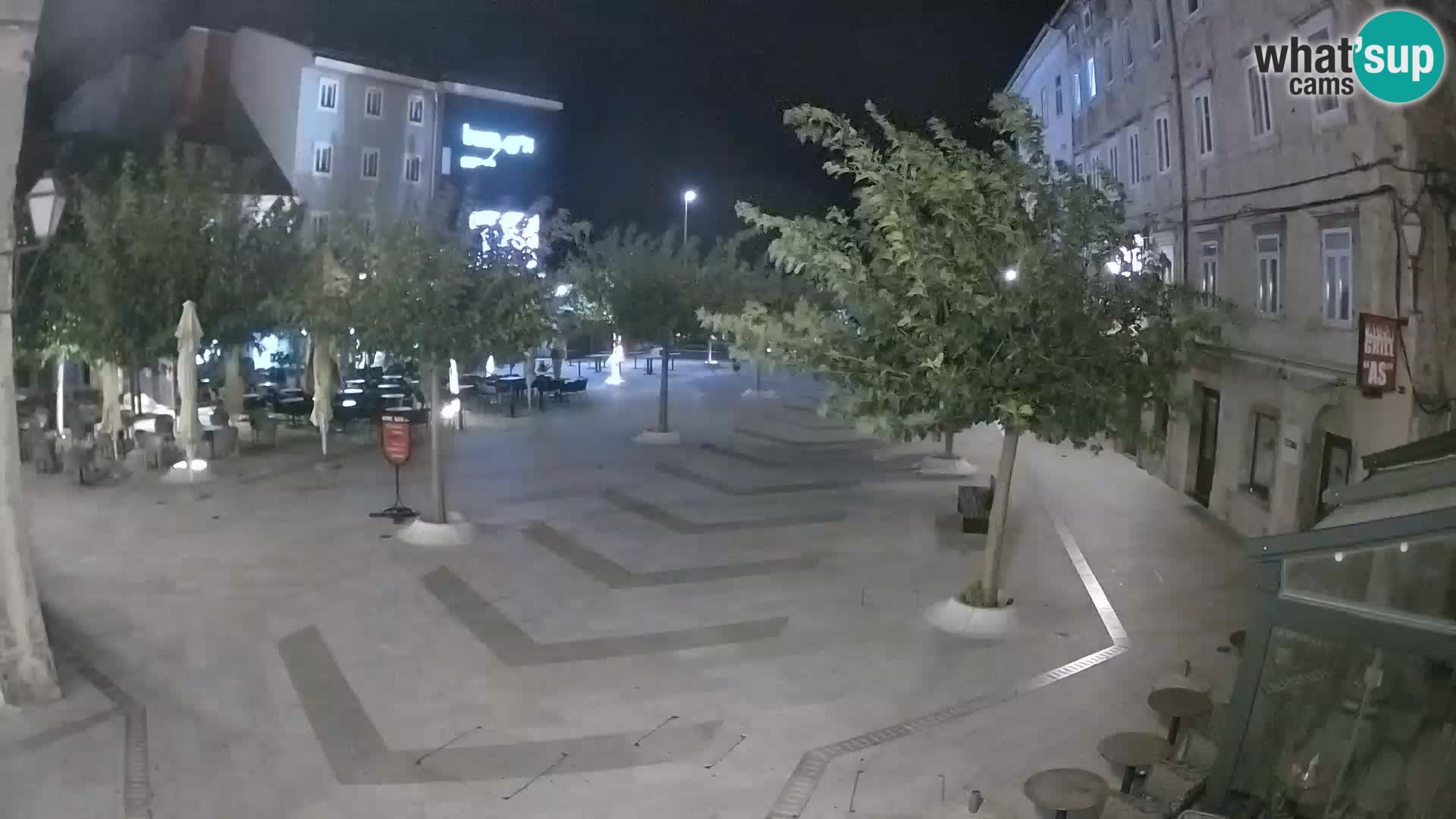 Zentrum der Stadt Senj – Pavlin platz – Live Cam Dalmatia