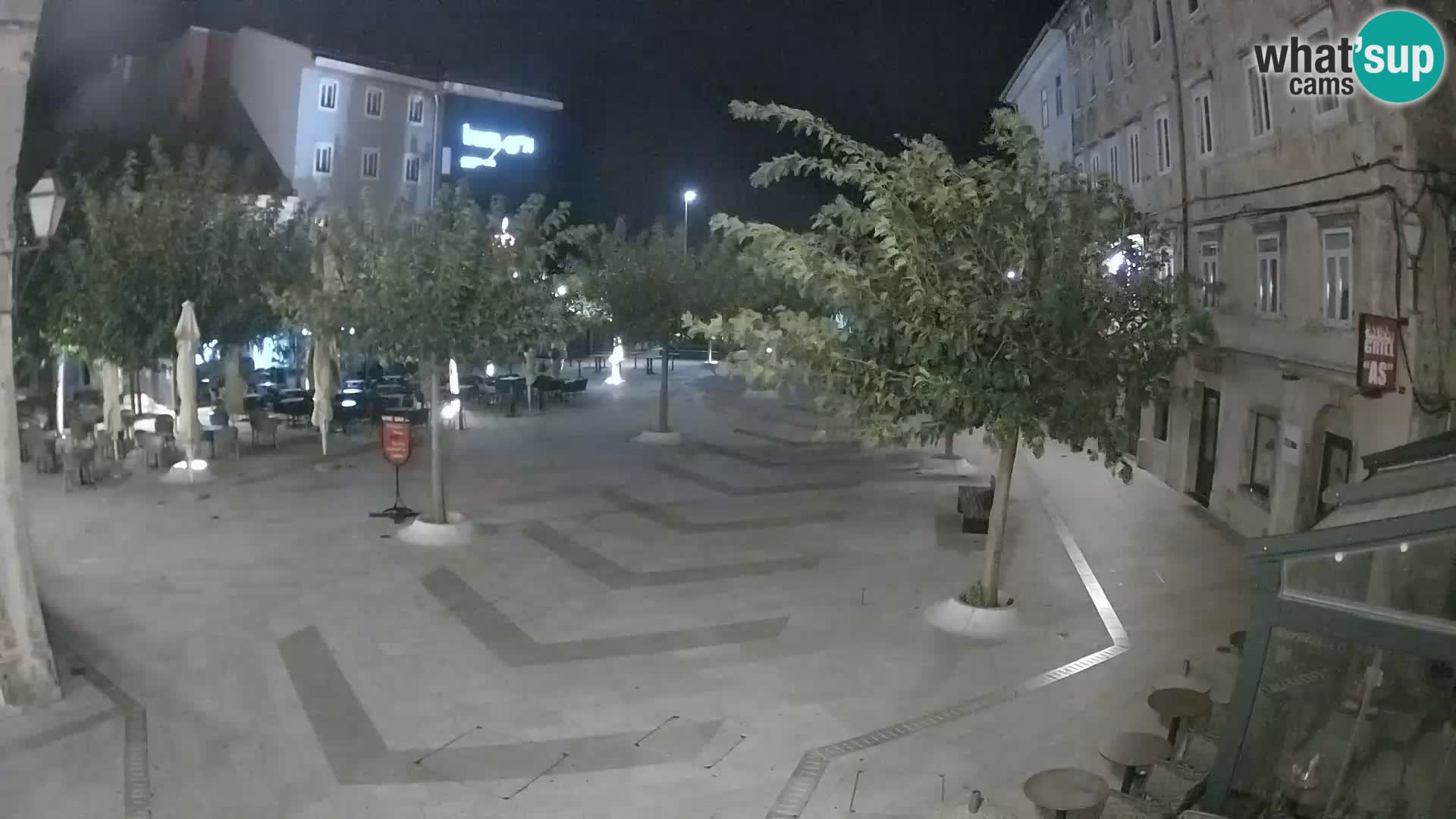 Centre de la ville de Senj – Place Pavlin – Live Cam Dalmatie