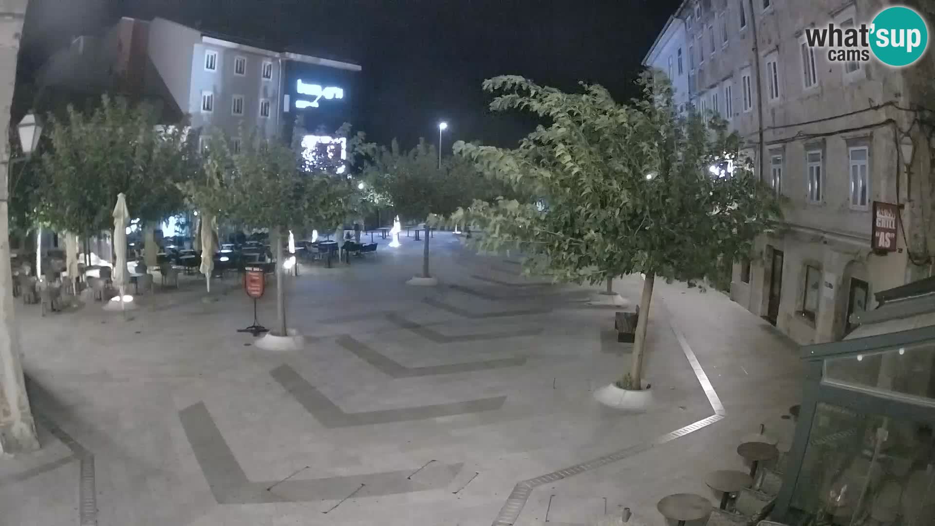 Centro de la ciudad de Senj – plaza Pavlin – Live Cam Dalmacia