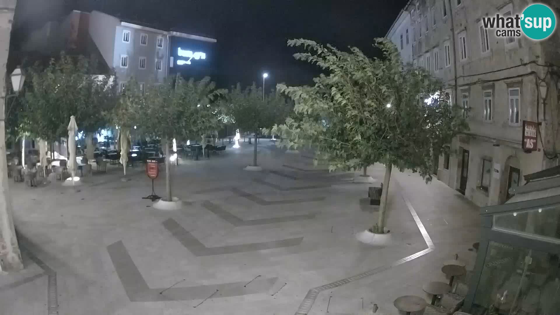 Centre de la ville de Senj – Place Pavlin – Live Cam Dalmatie