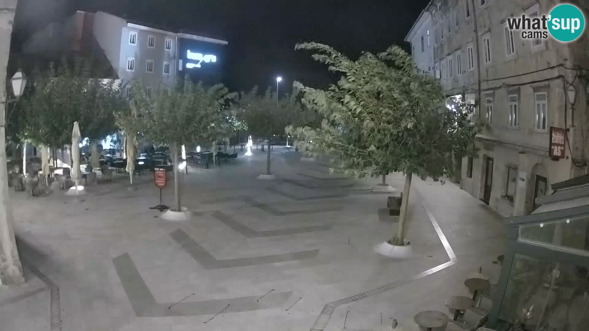 Center of Senj city – Pavlin square – Live Cam Dalmatia