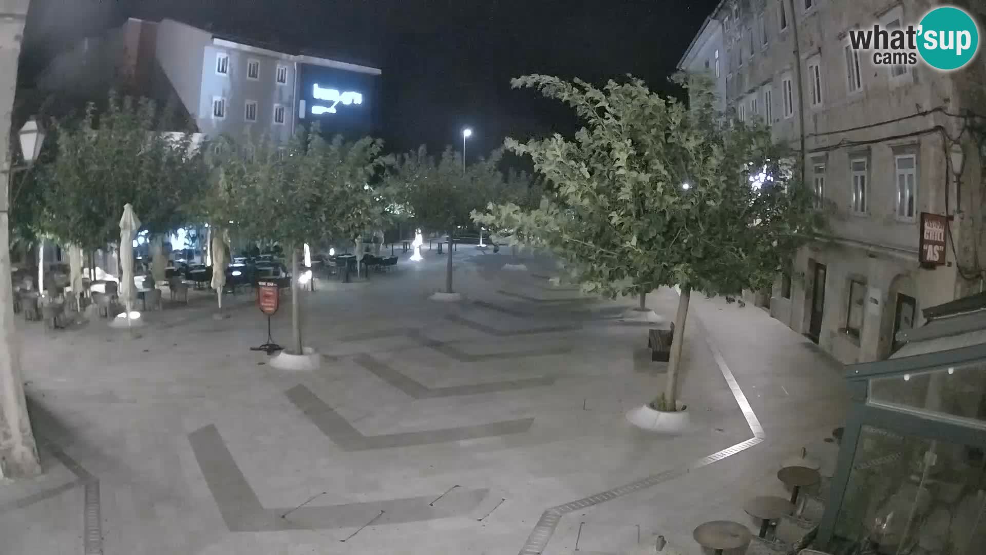 Center of Senj city – Pavlin square – Live Cam Dalmatia