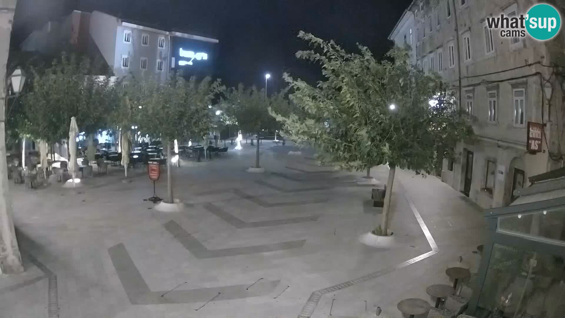 Center of Senj city – Pavlin square – Live Cam Dalmatia
