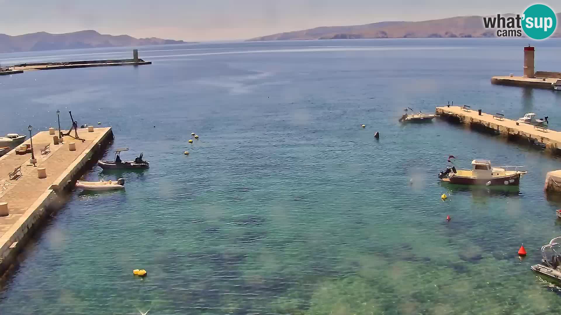 Webcam Senj – Panoramablick auf die Riva Senj