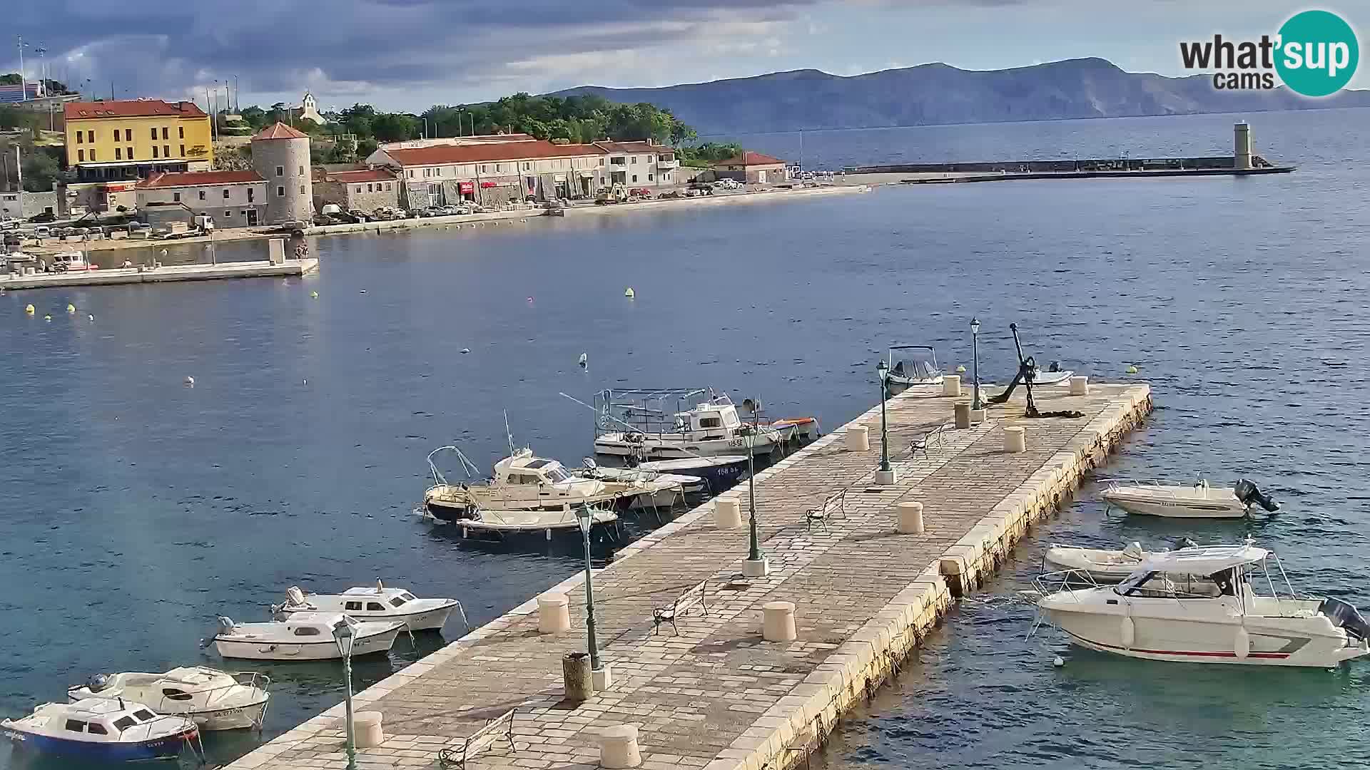 Senj camera en vivo – Vista panorámica de Senj riva