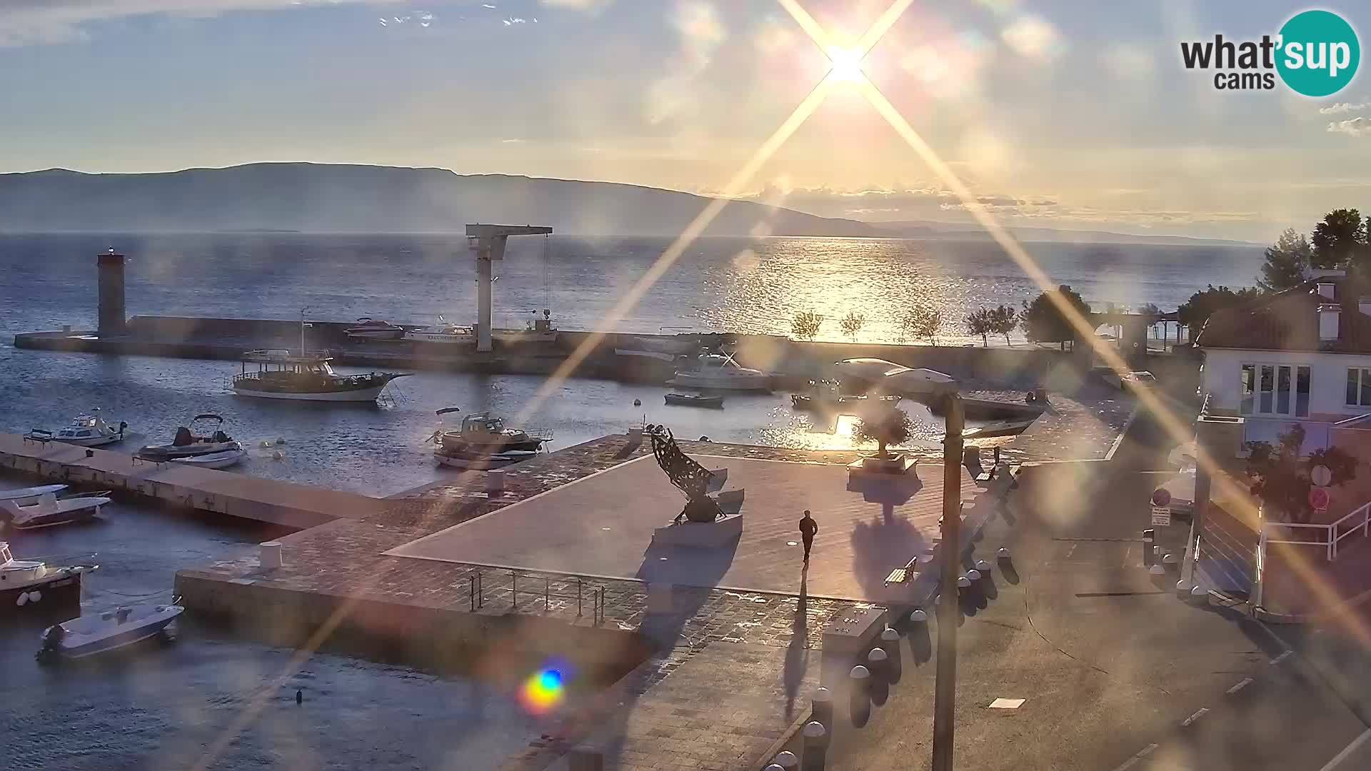 Senj Spletna kamera – pogled na obalo Senja