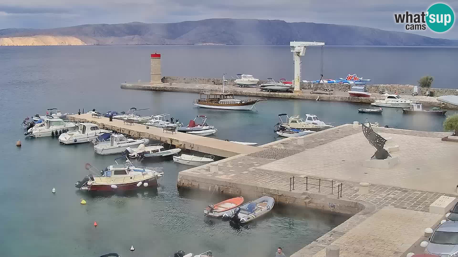 Webcam Senj – Panoramablick auf die Riva Senj