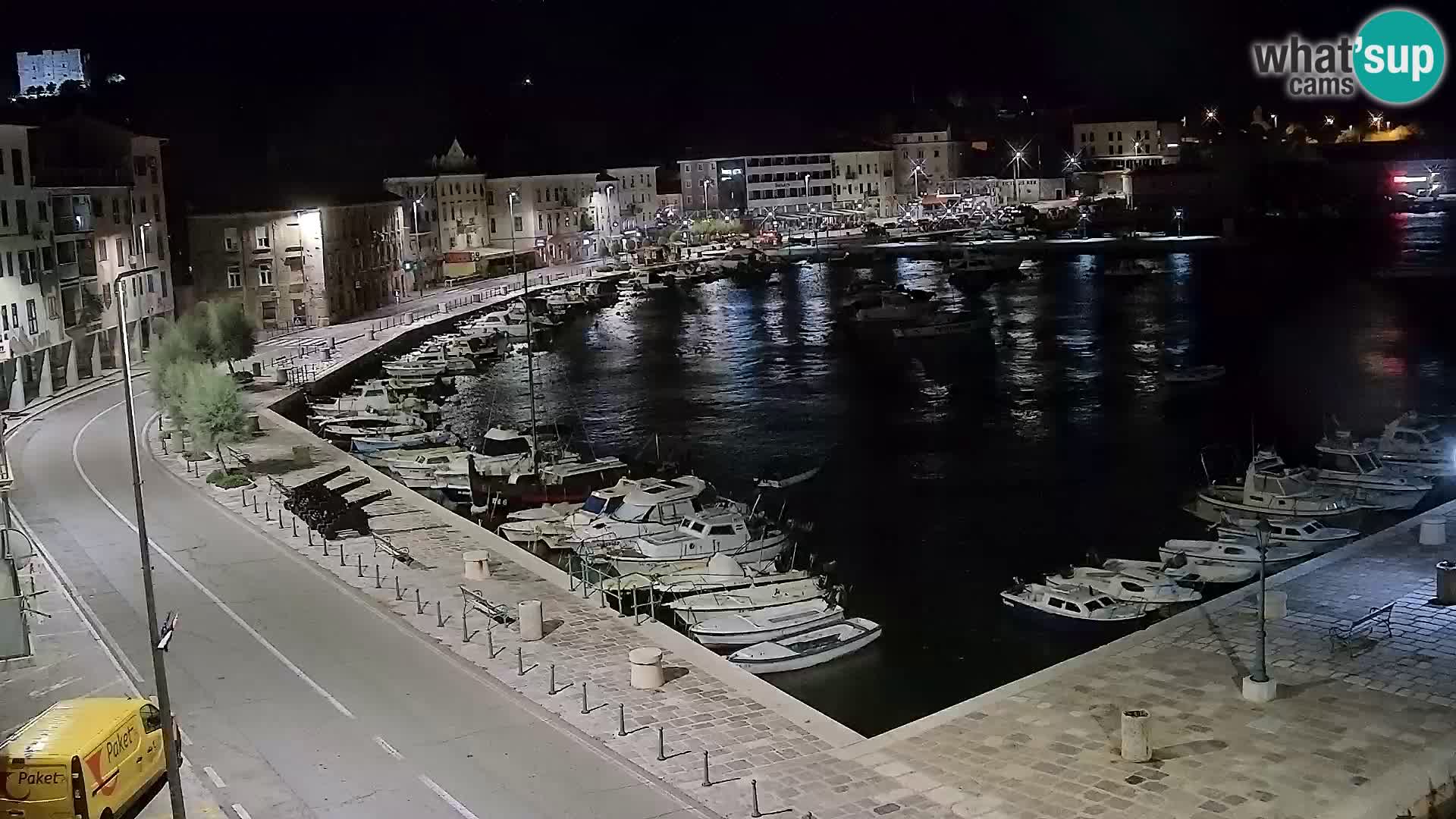 Webcam Senj – Panoramablick auf die Riva Senj