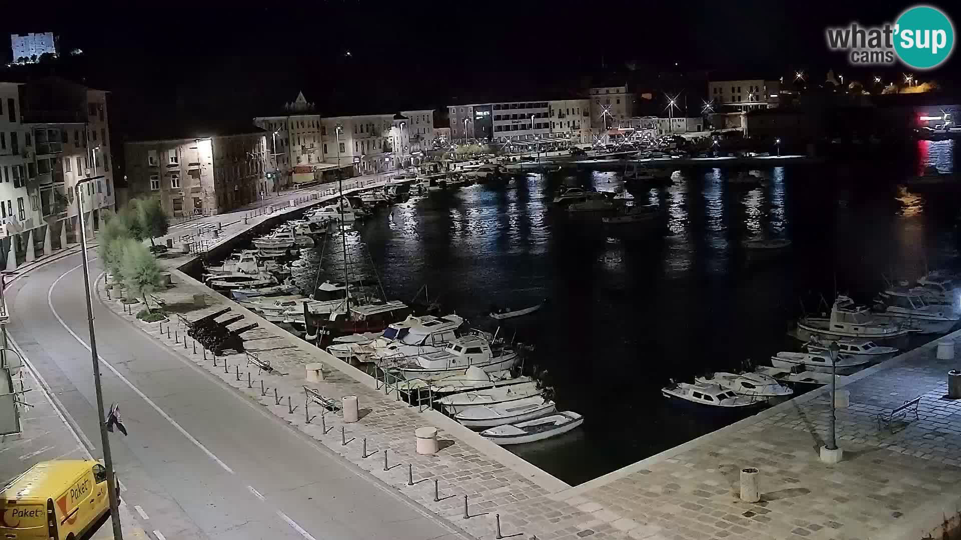 Webcam Senj – Panoramablick auf die Riva Senj