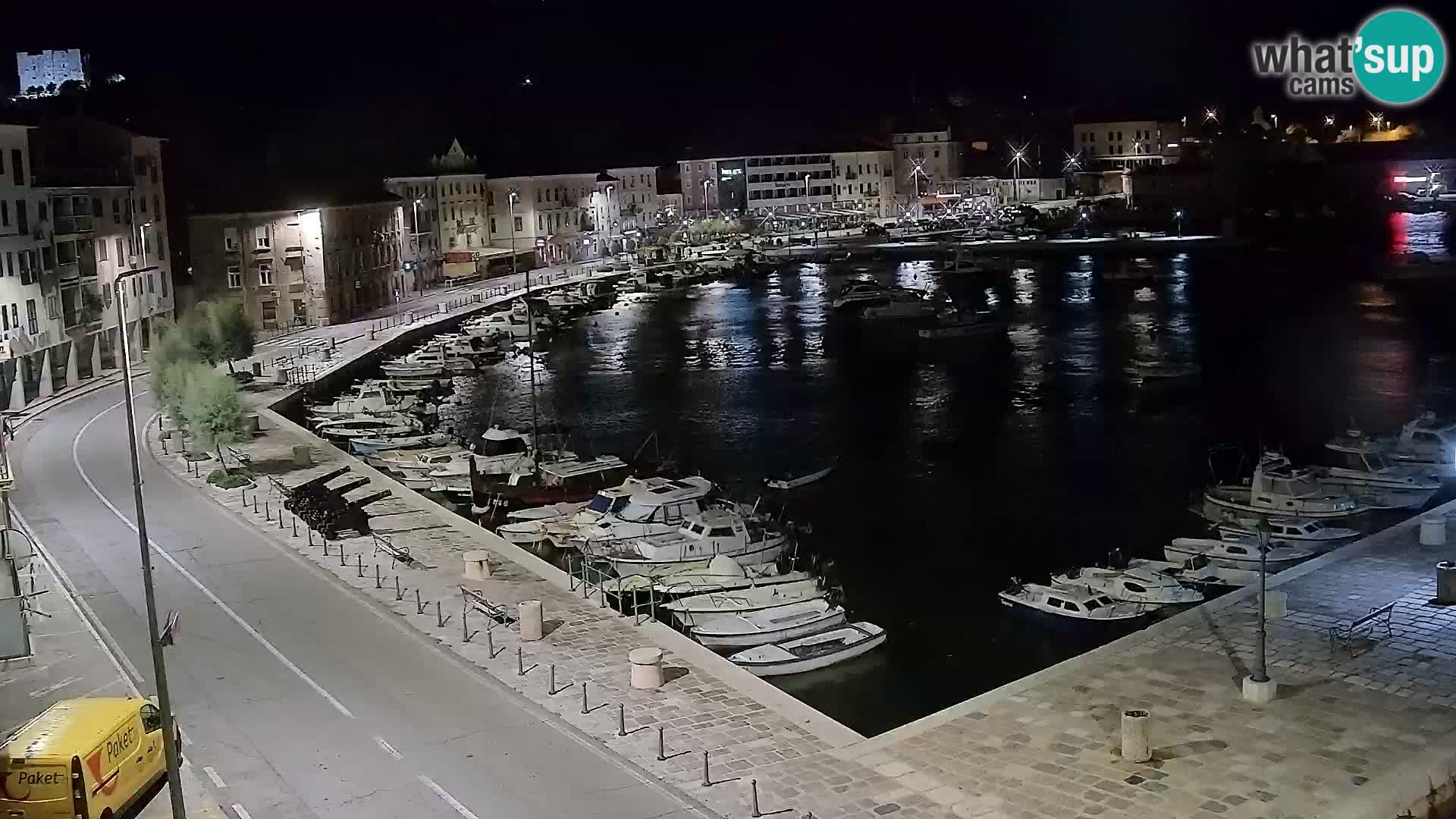 Webcam Senj – Panoramablick auf die Riva Senj