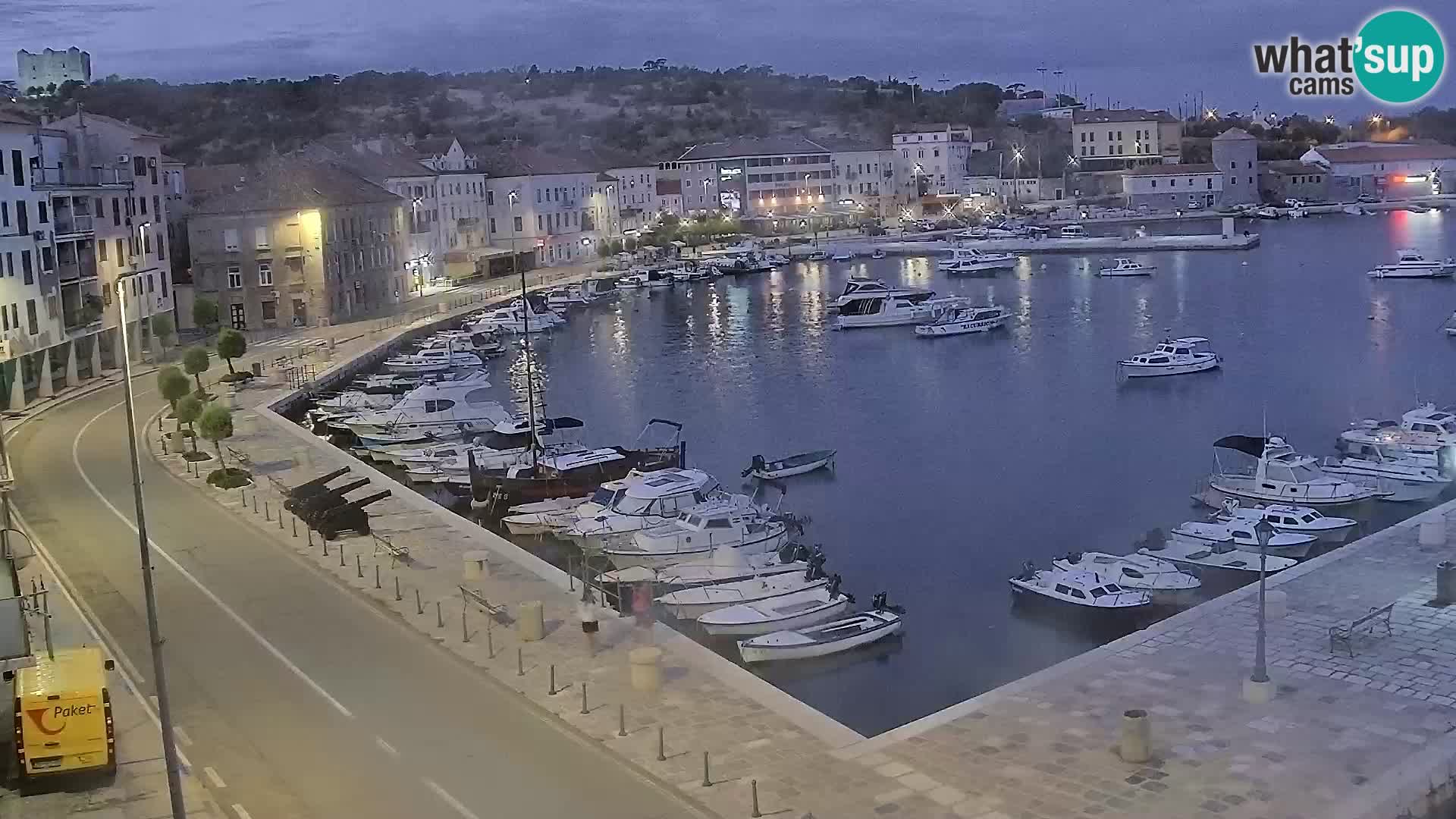 Webcam Senj – Panoramablick auf die Riva Senj