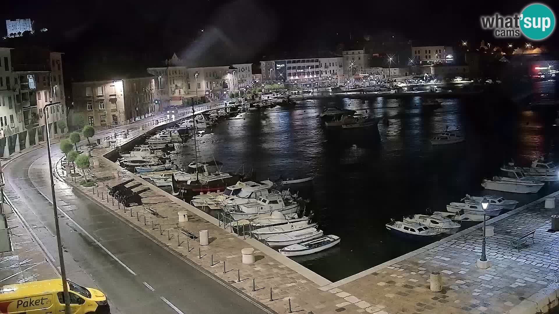 Webcam Senj – Panoramablick auf die Riva Senj