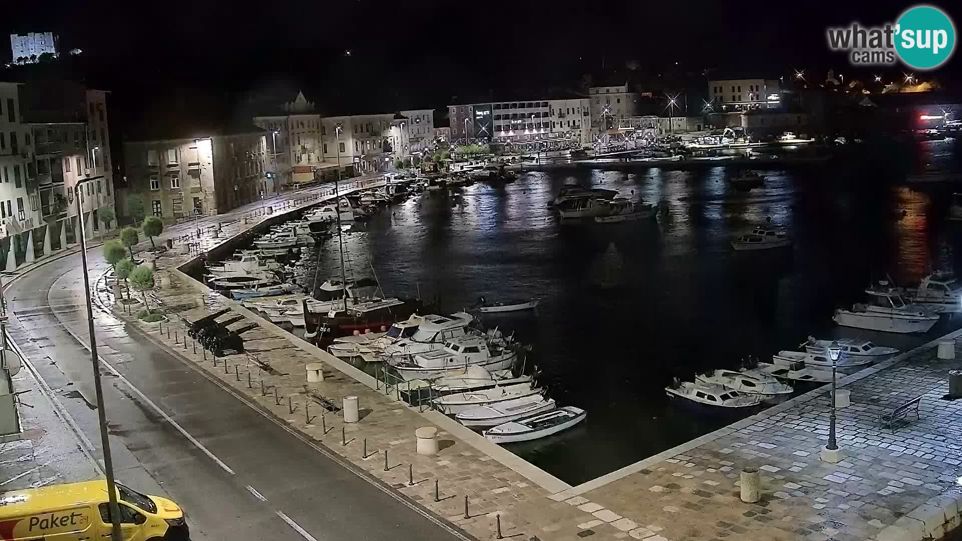 Webcam Senj – Panoramablick auf die Riva Senj