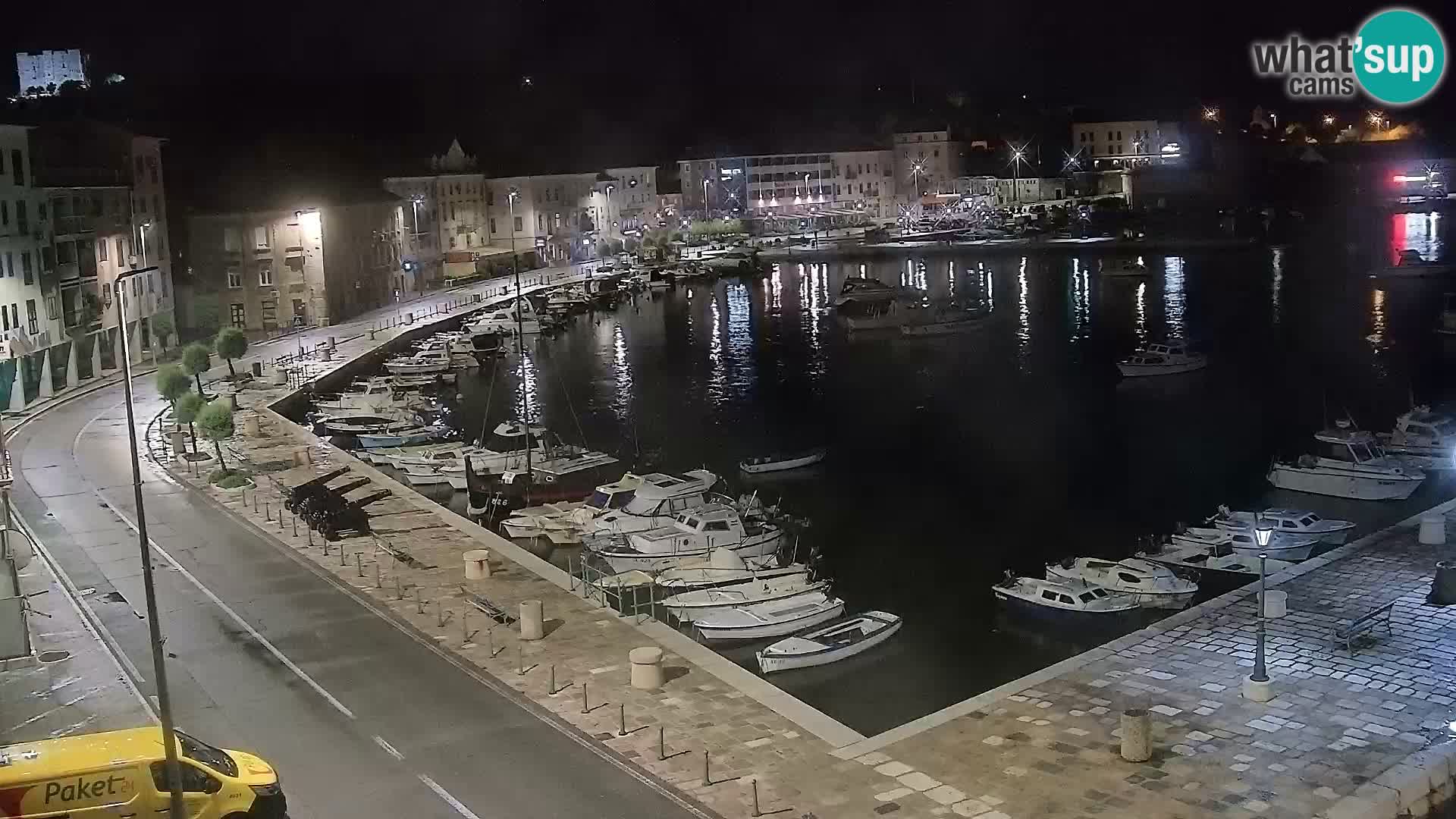 Webcam Senj – Panoramablick auf die Riva Senj