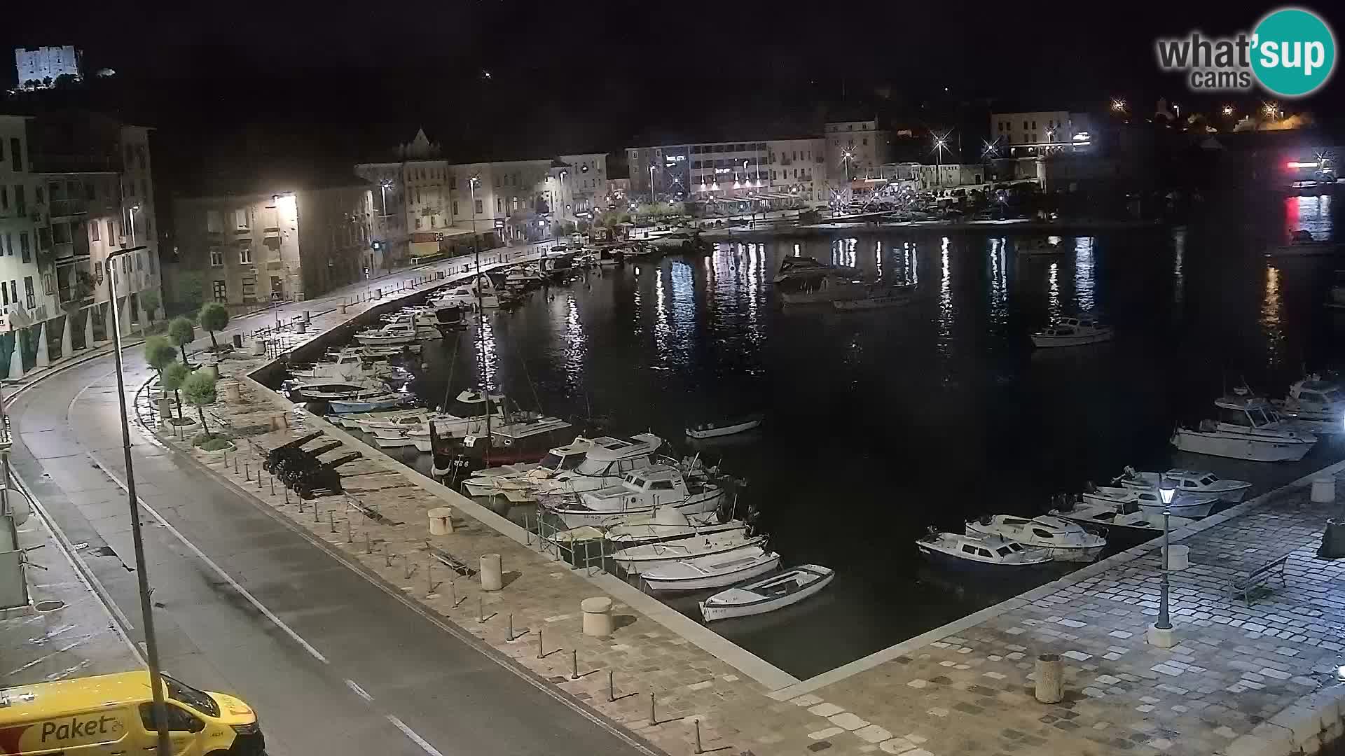 Livecam Senj – Vue panoramique de Senj riva