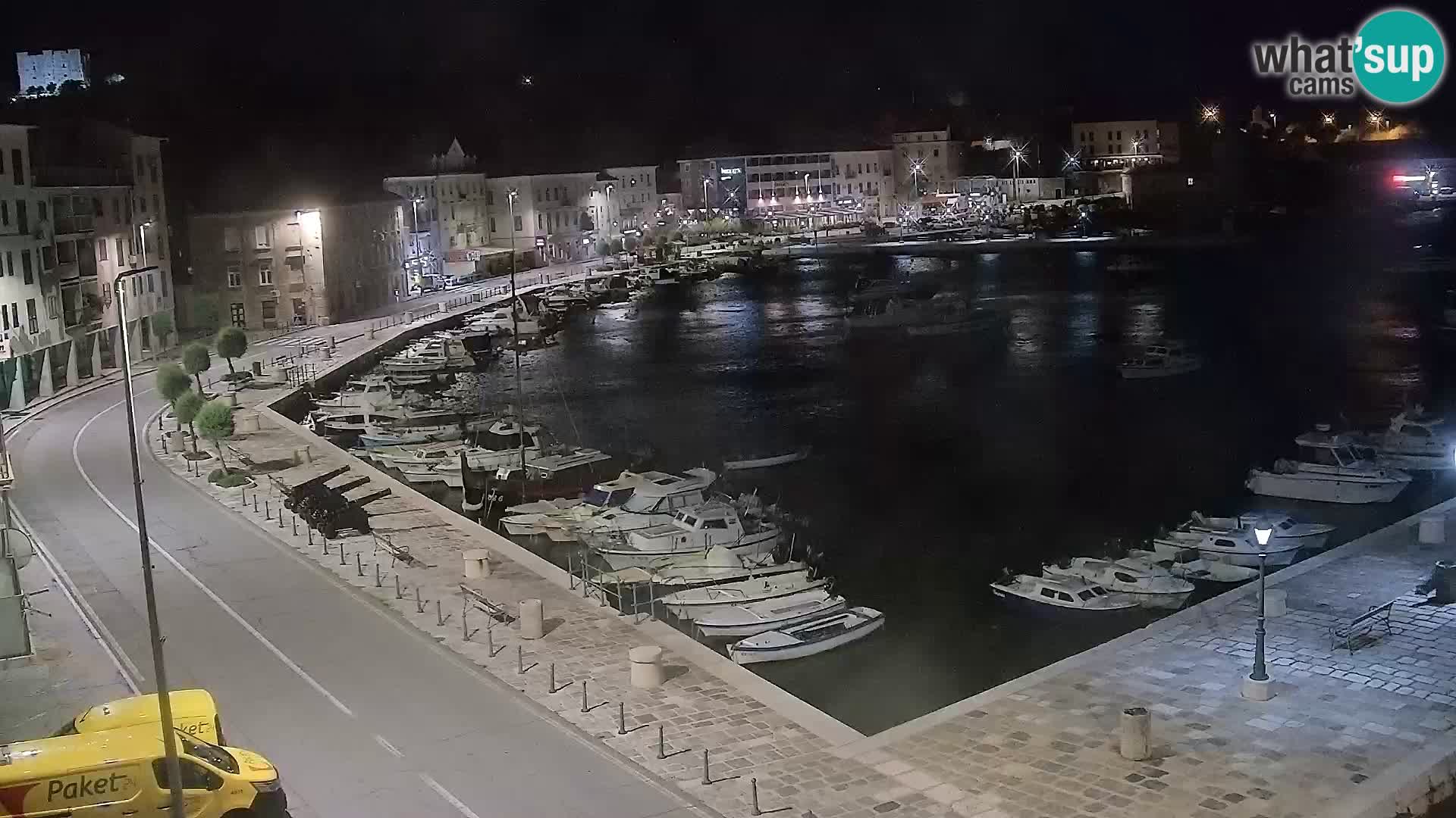 Webcam Senj – Panoramablick auf die Riva Senj