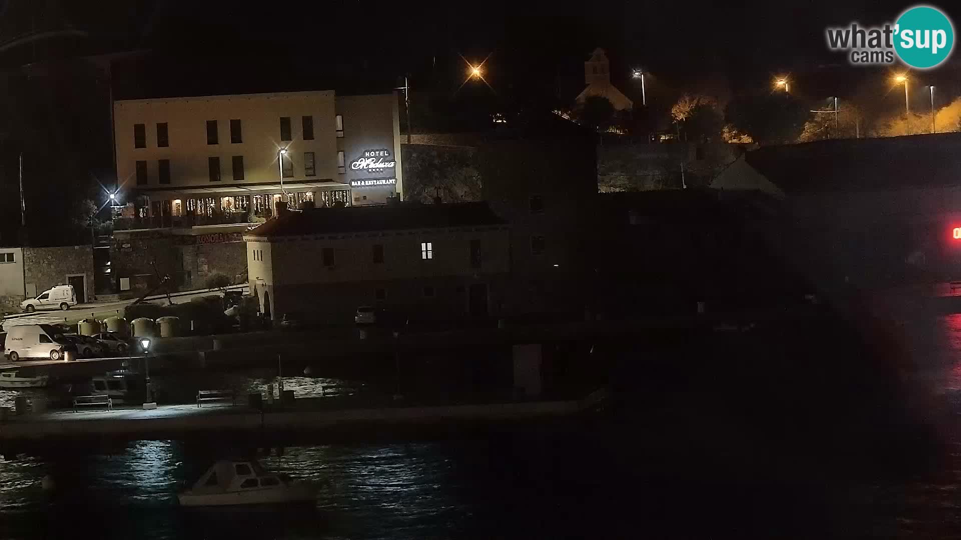 Webcam Senj – Panoramablick auf die Riva Senj