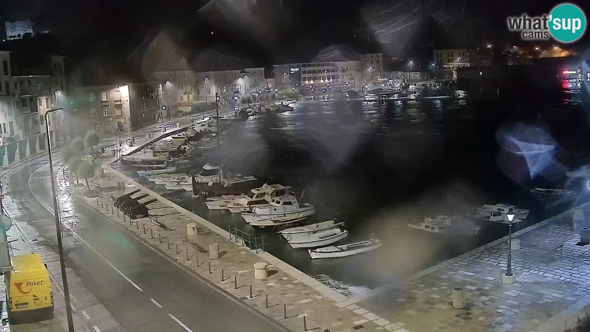 Webcam Senj – Panoramablick auf die Riva Senj