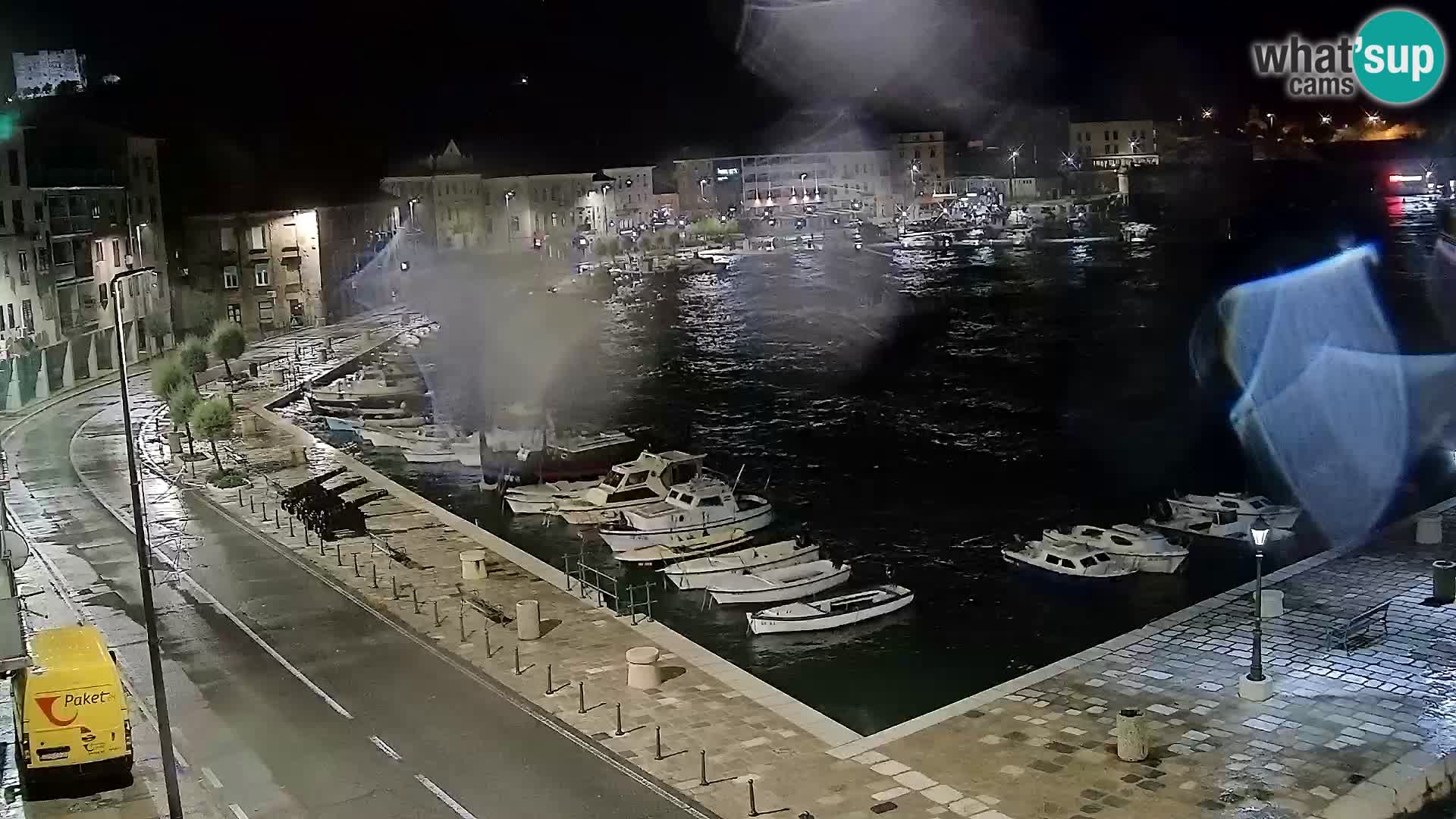 Webcam Senj – Panoramablick auf die Riva Senj