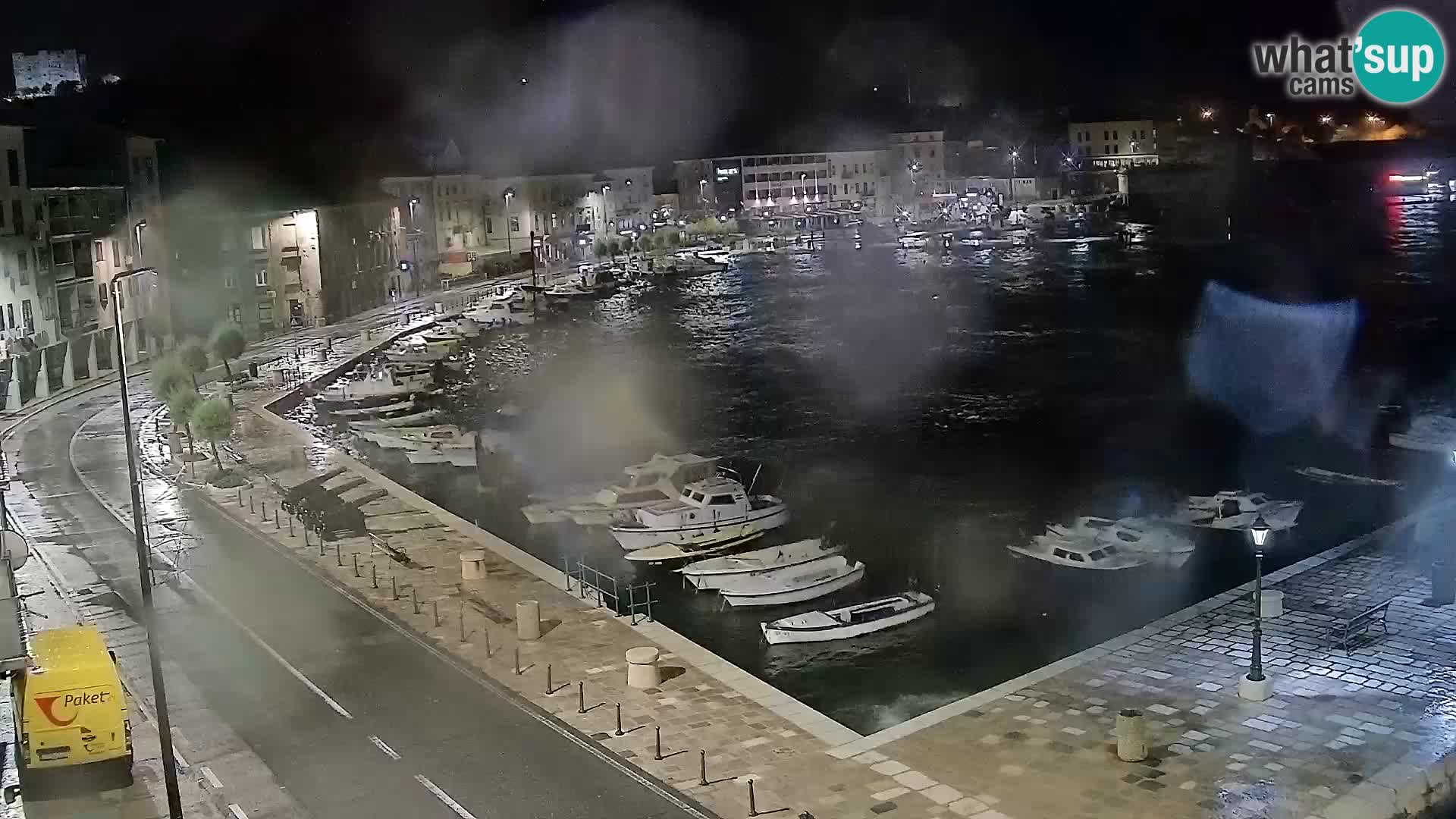 Webcam Senj – Panoramablick auf die Riva Senj