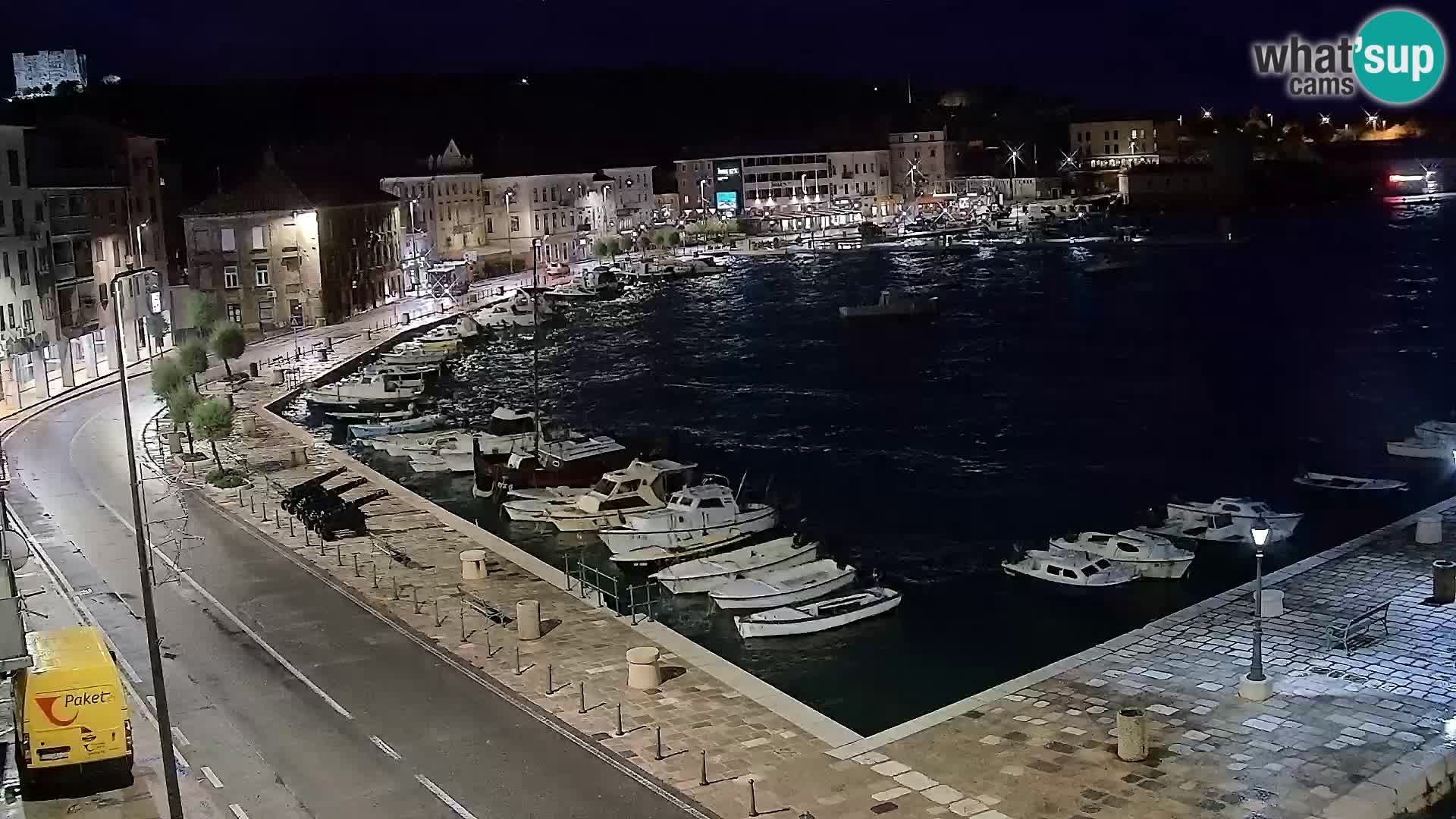 Webcam Senj – Panoramablick auf die Riva Senj