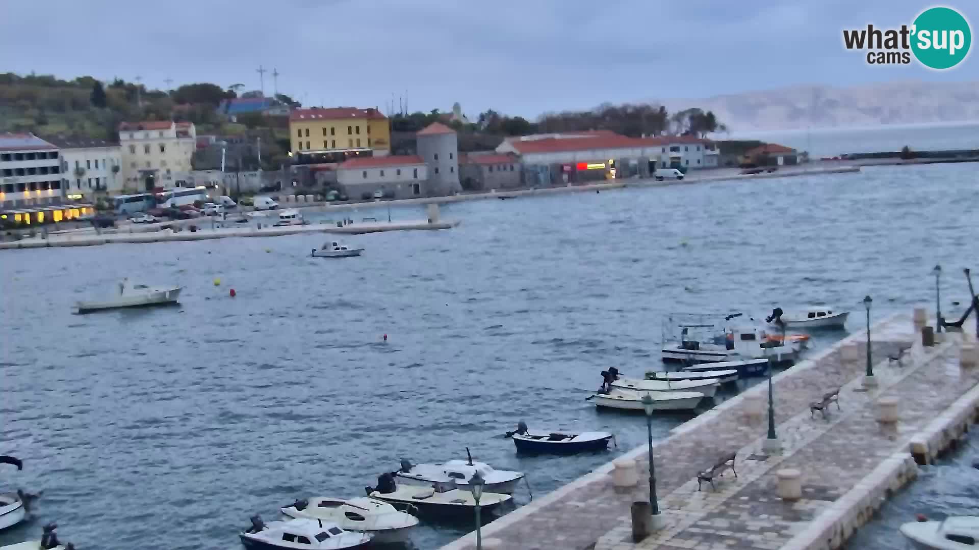 Senj camera en vivo – Vista panorámica de Senj riva