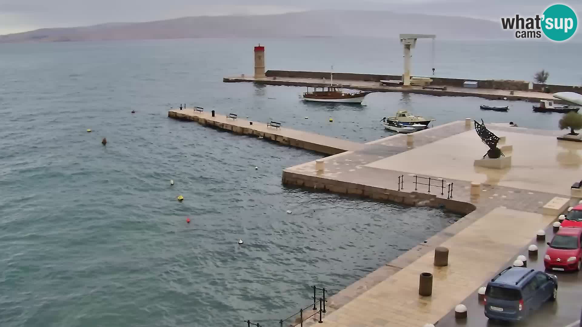 Senj camera en vivo – Vista panorámica de Senj riva