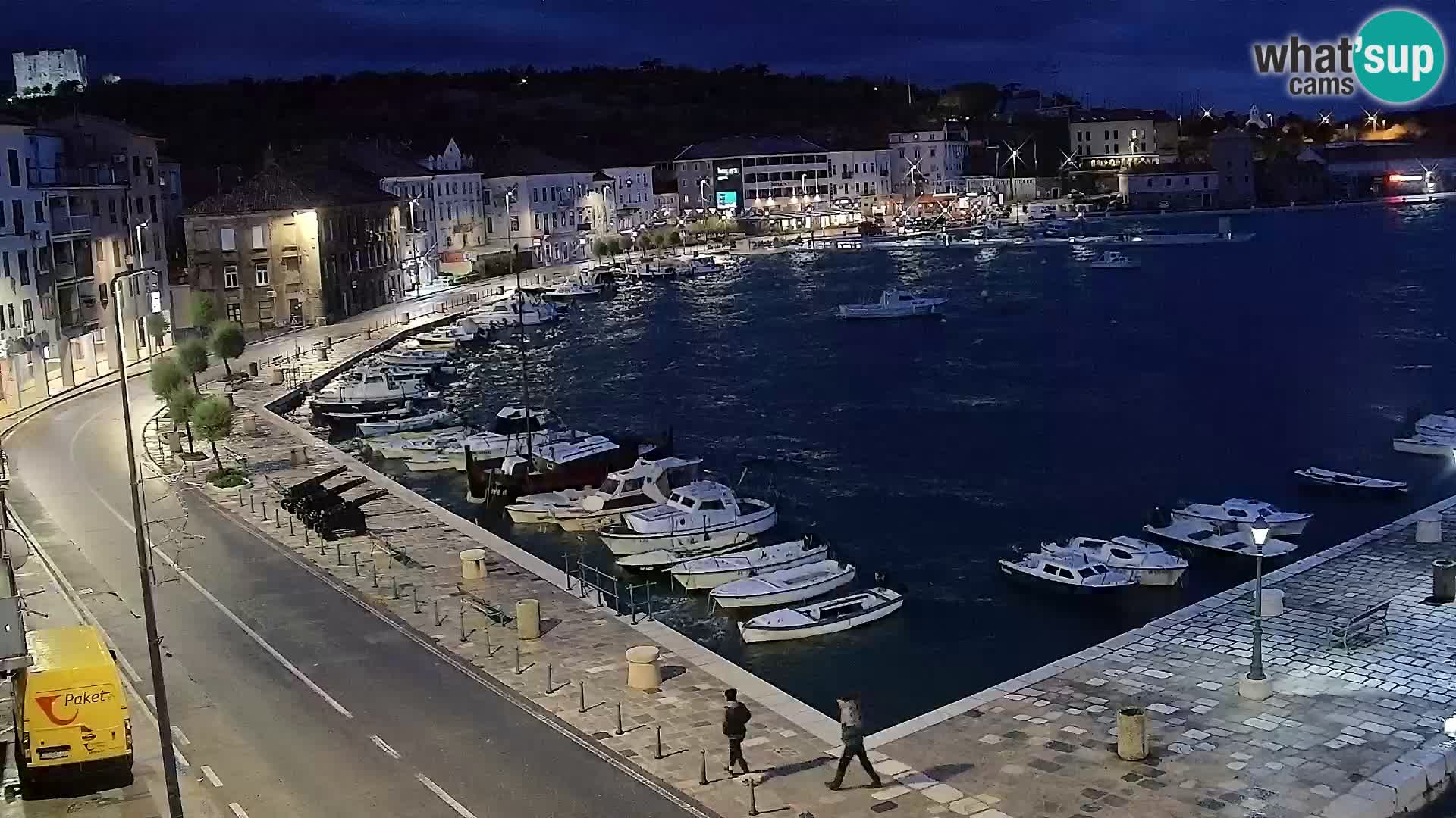 Kamera u živo Senj – Panoramski pogled na senjsku rivu