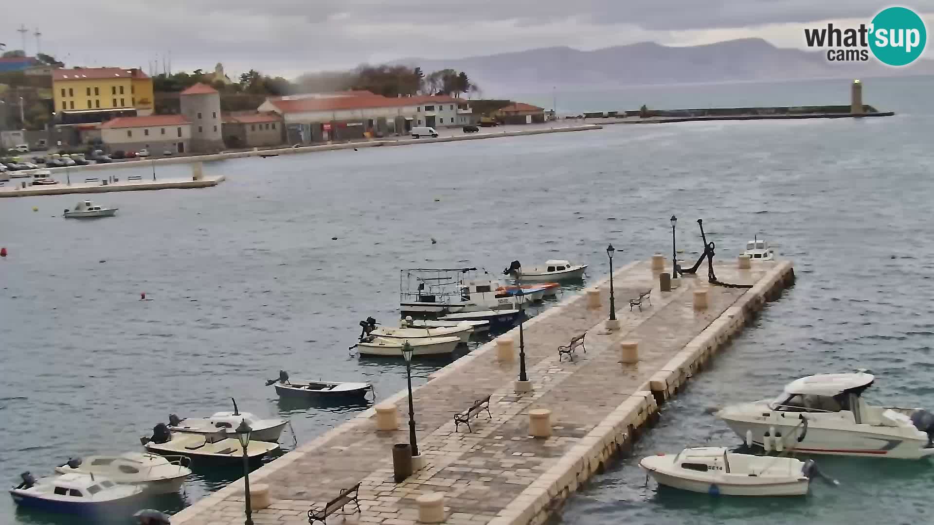 Senj camera en vivo – Vista panorámica de Senj riva