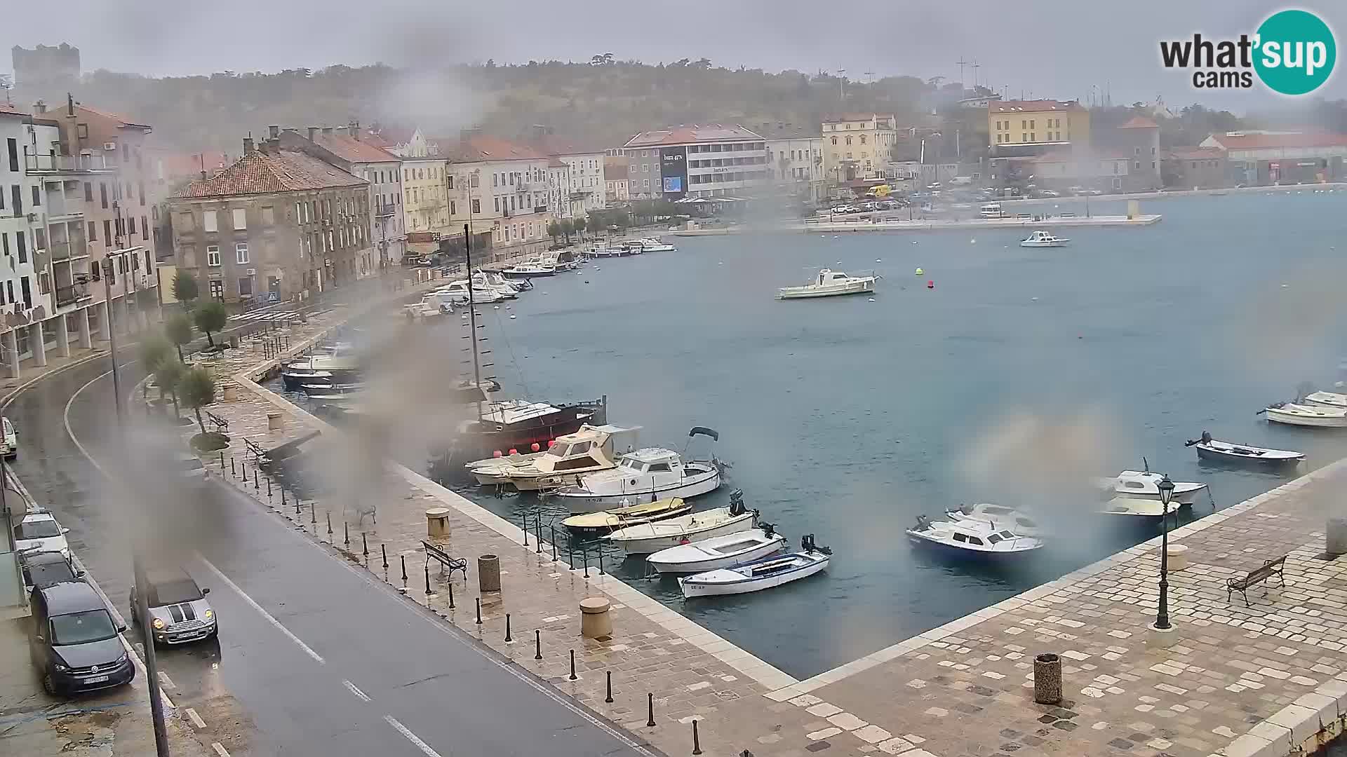 Webcam Senj – Panoramablick auf die Riva Senj