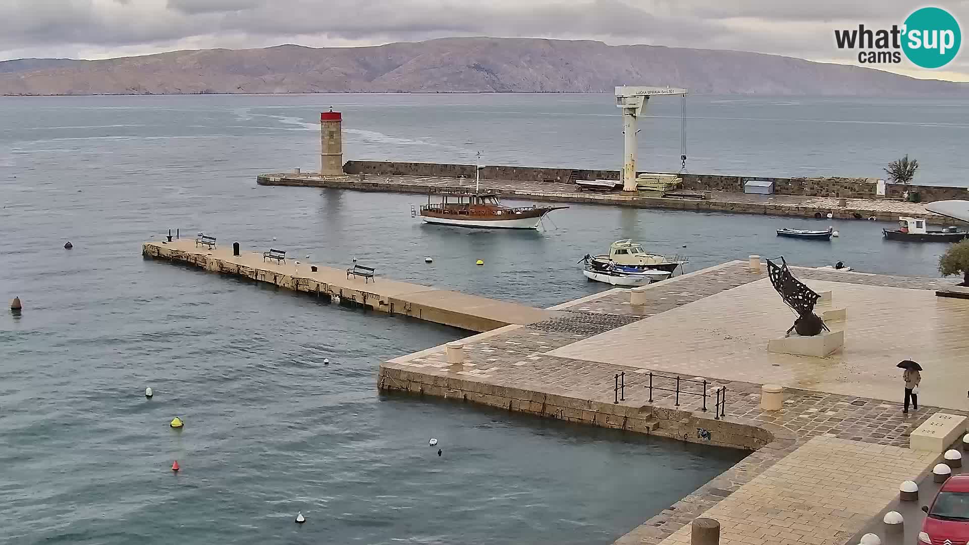 Kamera u živo Senj – Panoramski pogled na senjsku rivu