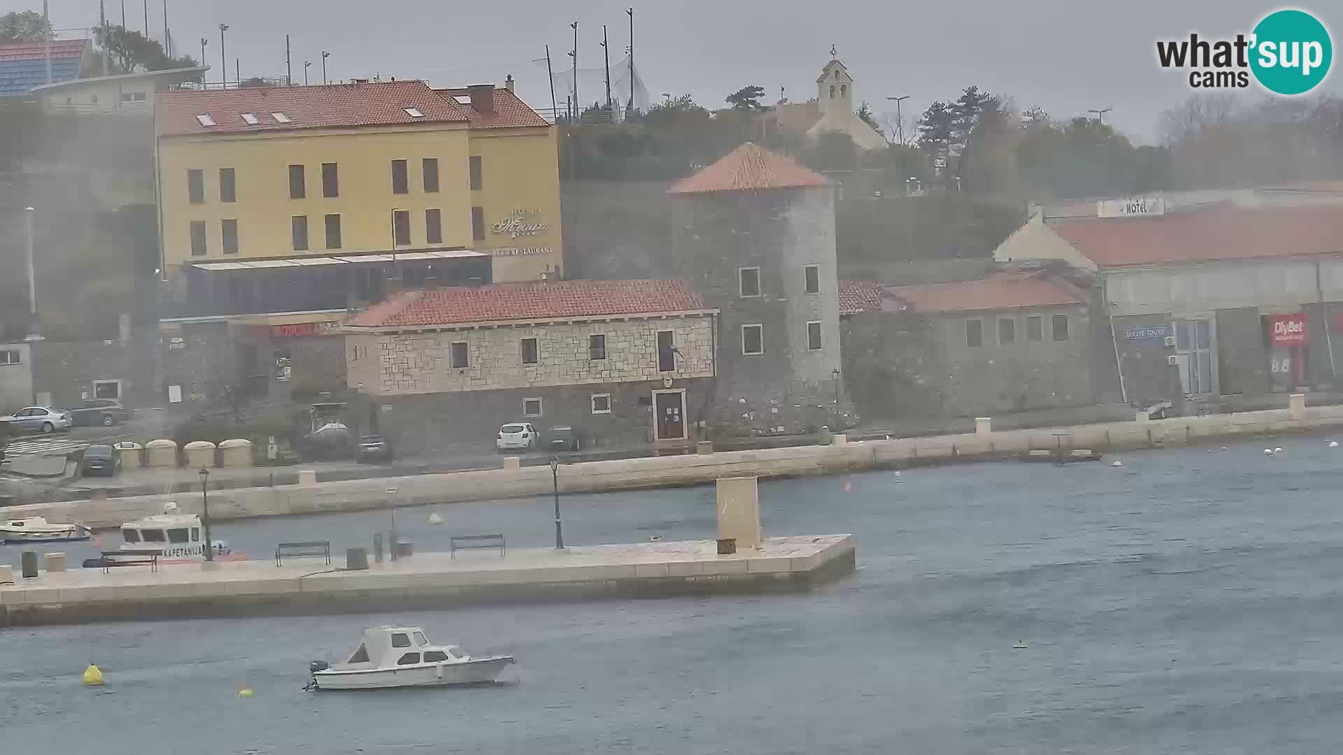 Webcam Senj – Panoramablick auf die Riva Senj