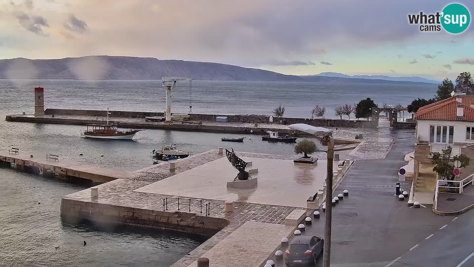 Webcam Segna – Panorama dell’lungomare di Senj