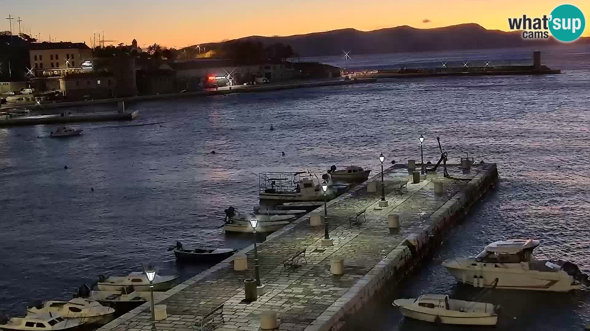 Senj camera en vivo – Vista panorámica de Senj riva