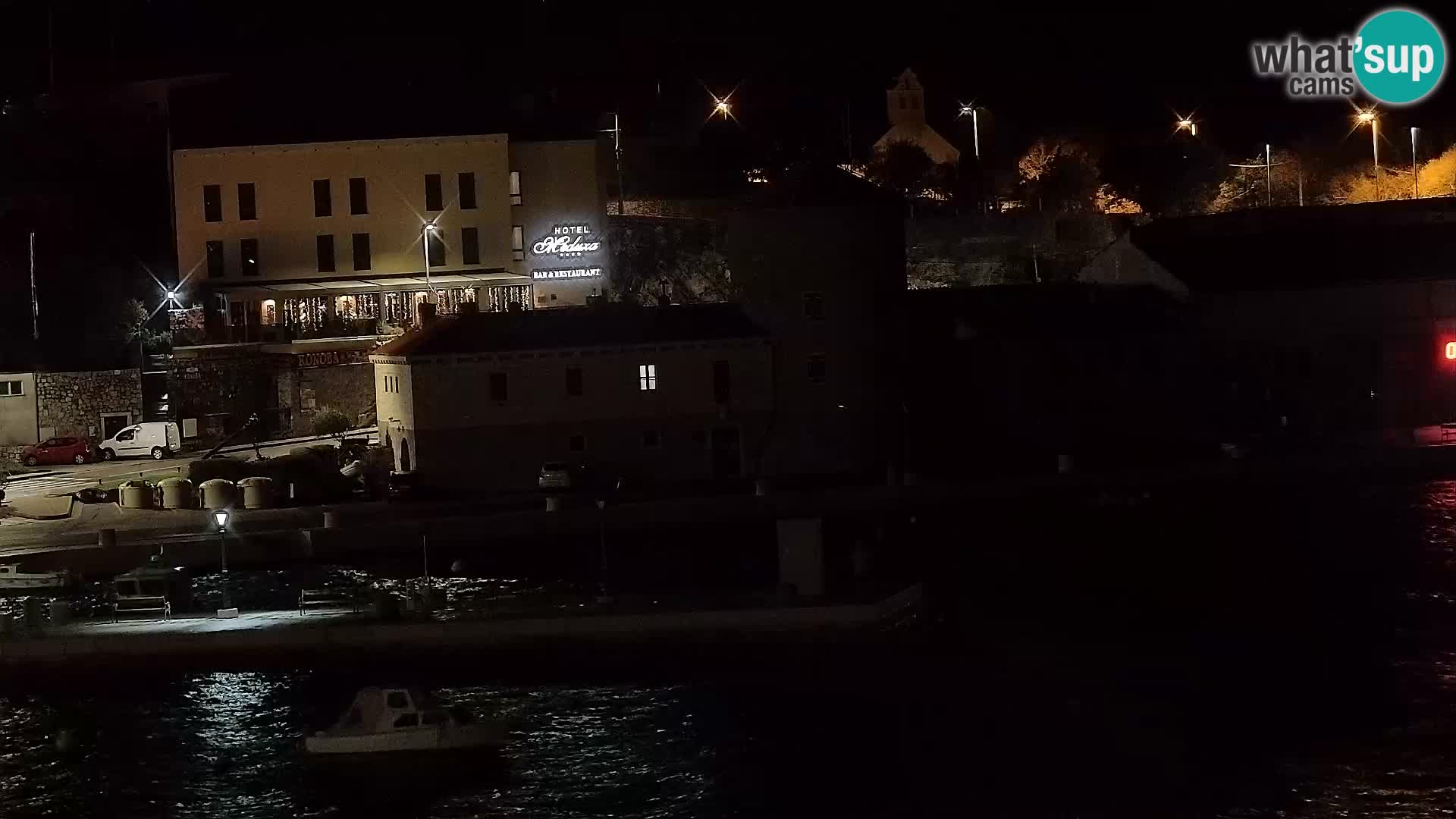 Webcam Senj – Panoramablick auf die Riva Senj