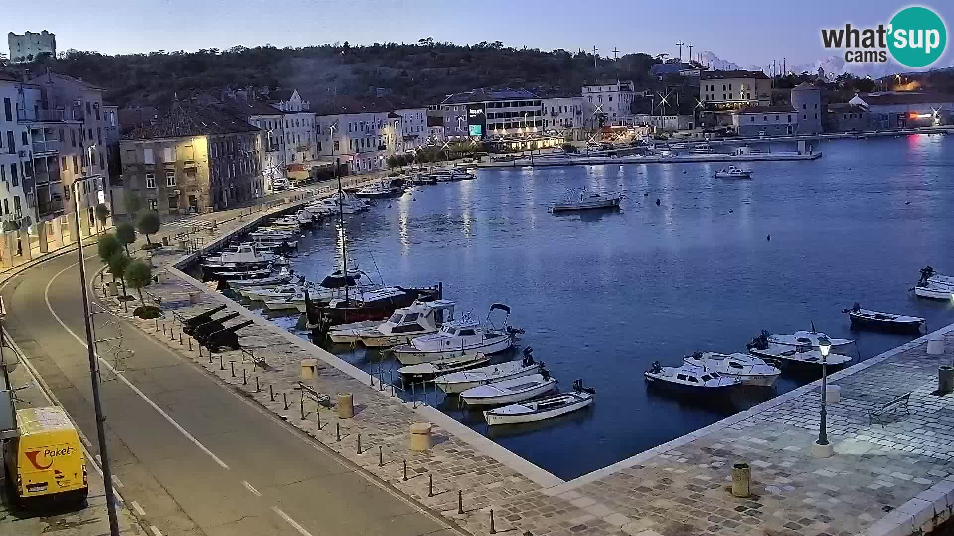 Senj camera en vivo – Vista panorámica de Senj riva