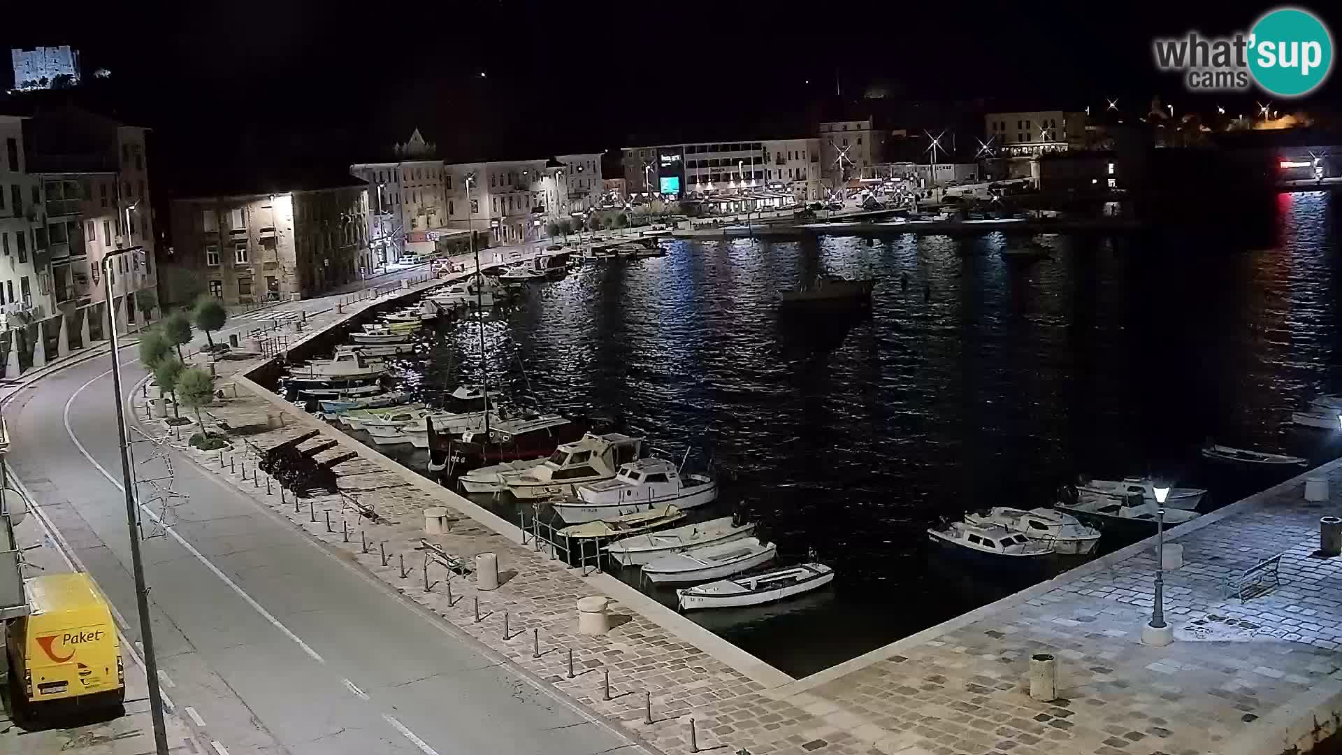 Webcam Senj – Panoramablick auf die Riva Senj