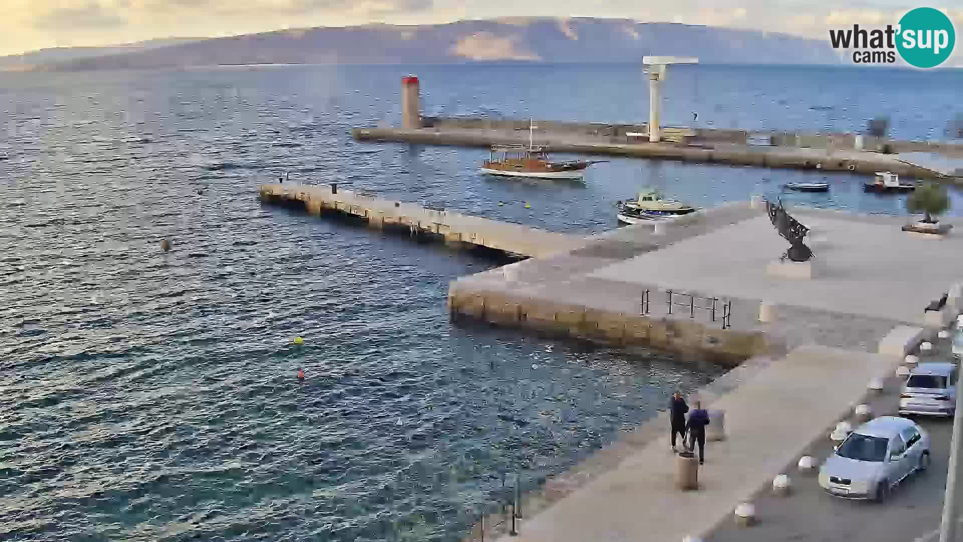 Kamera u živo Senj – Panoramski pogled na senjsku rivu