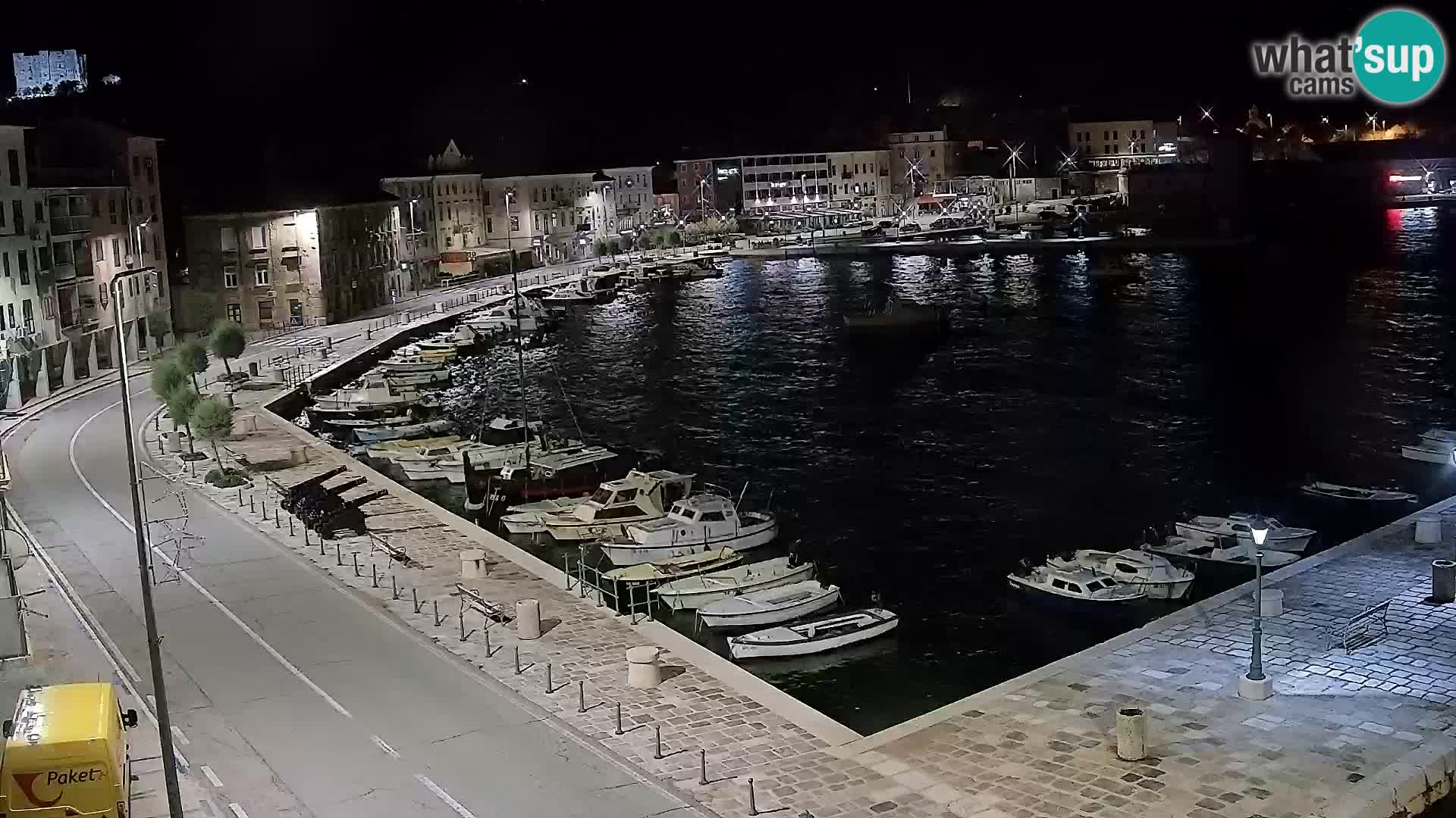 Webcam Senj – Panoramablick auf die Riva Senj