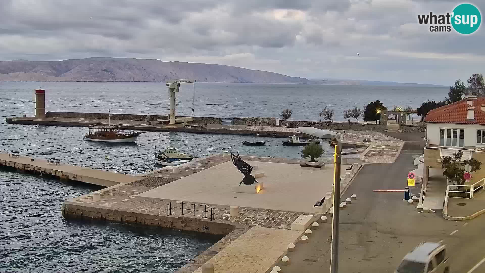 Kamera u živo Senj – Panoramski pogled na senjsku rivu