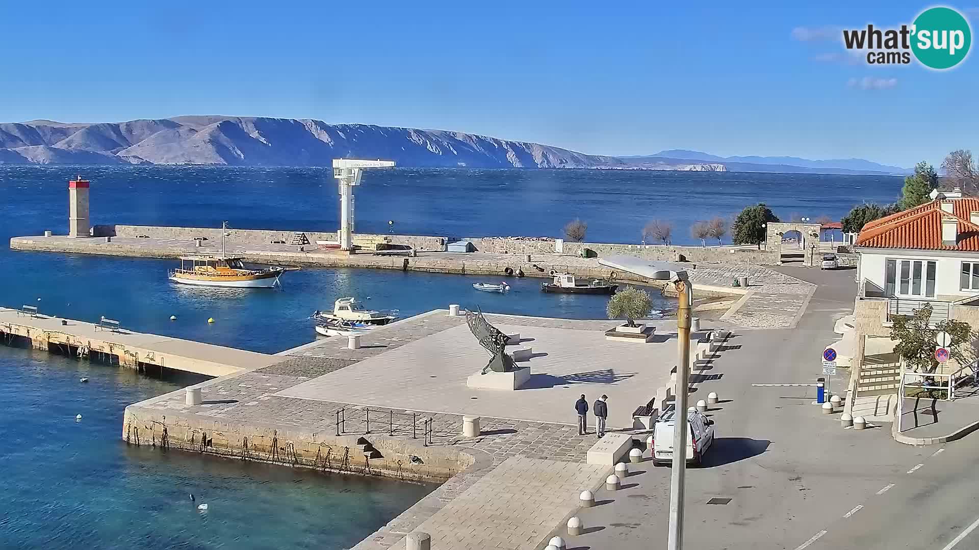 Kamera u živo Senj – Panoramski pogled na senjsku rivu