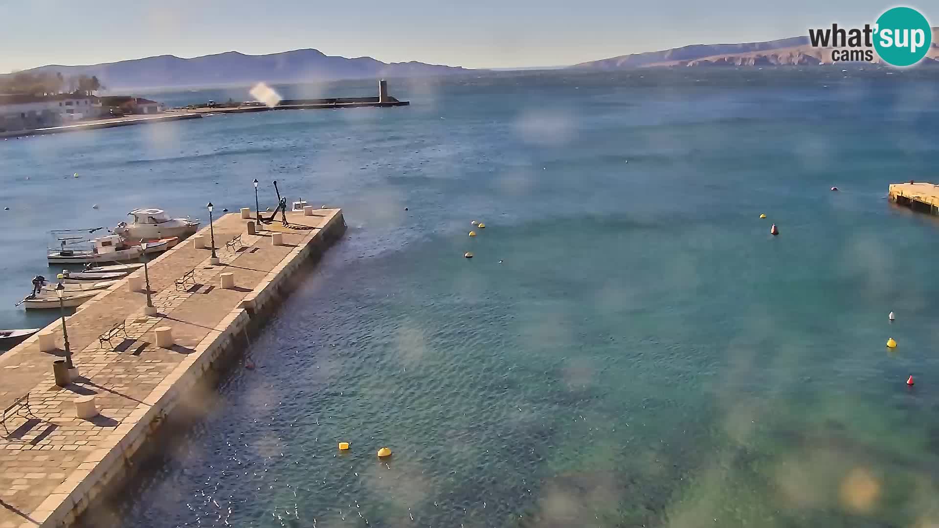 Webcam Senj – Panoramablick auf die Riva Senj