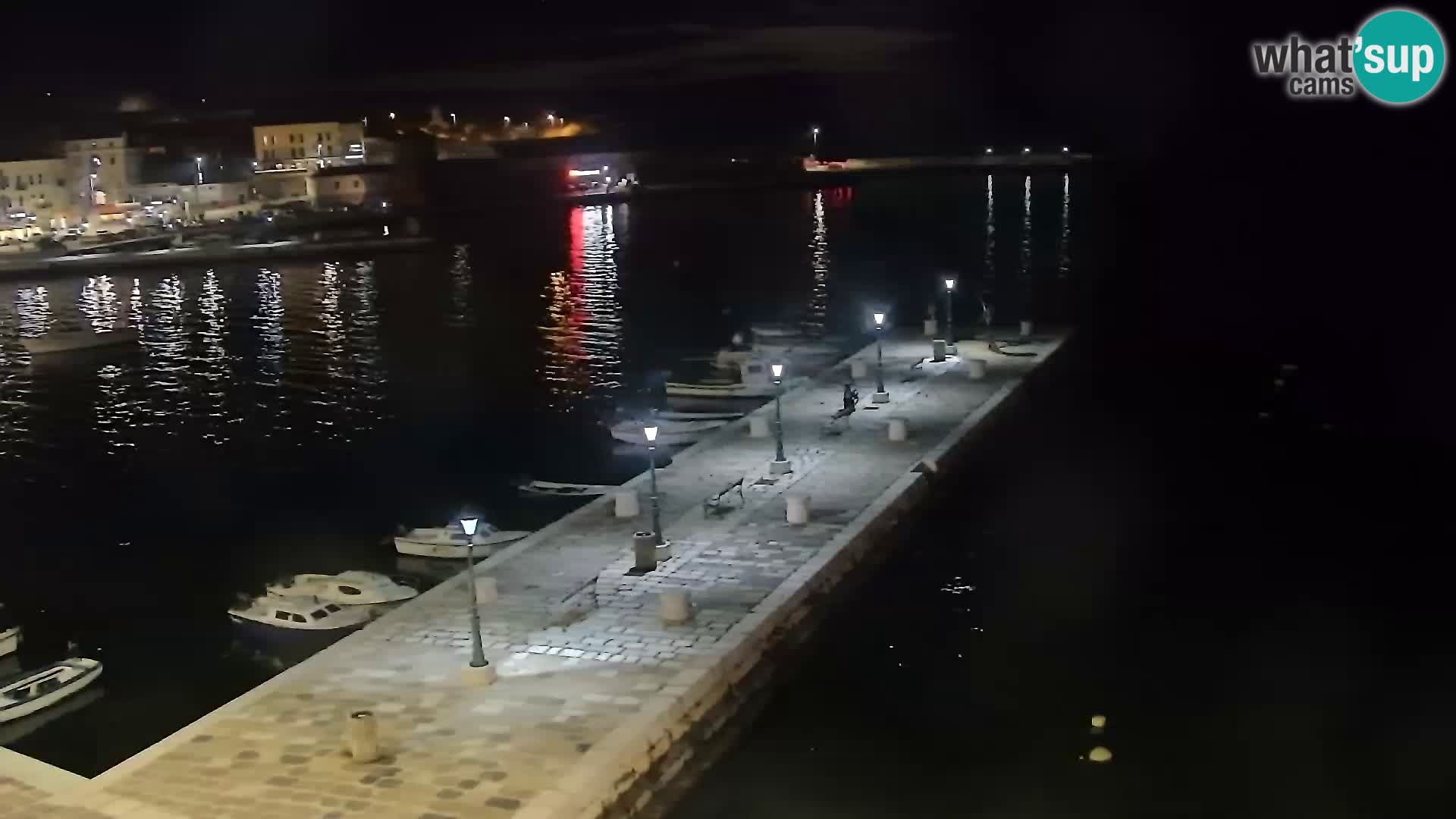 Webcam Senj – Panoramablick auf die Riva Senj